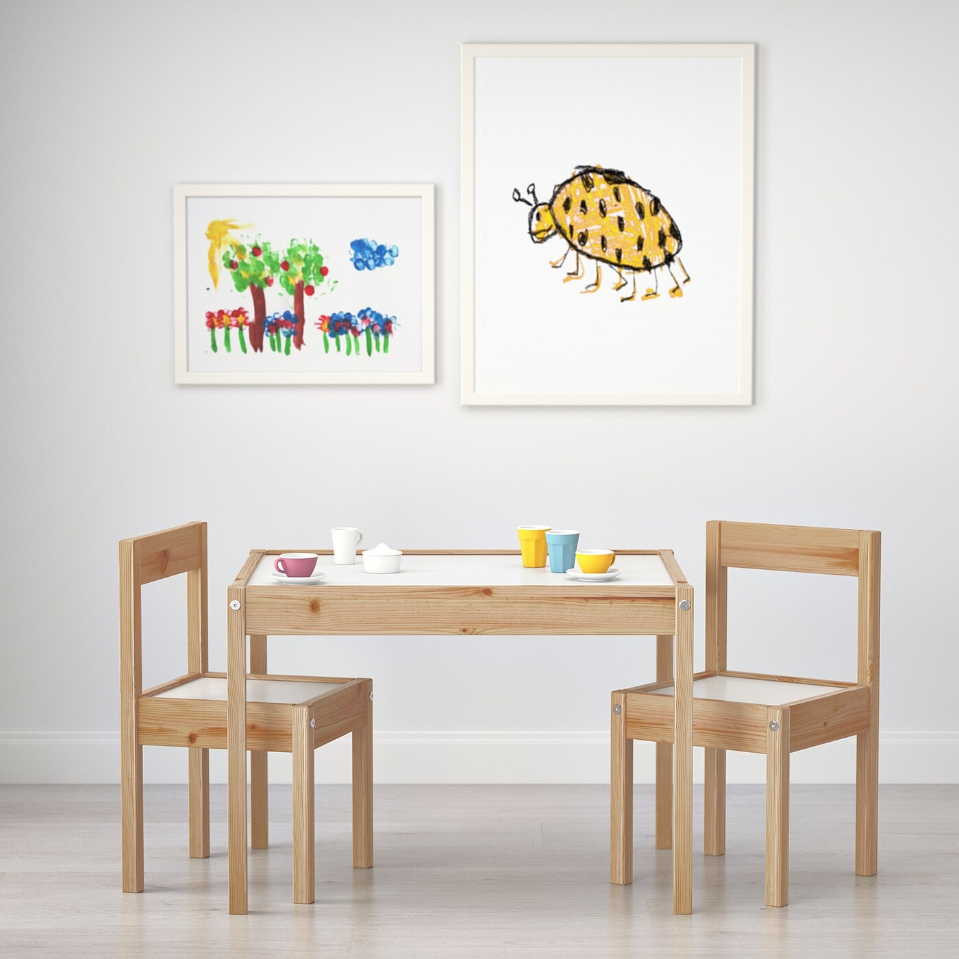 LÄTT Children's table with 2 chairs