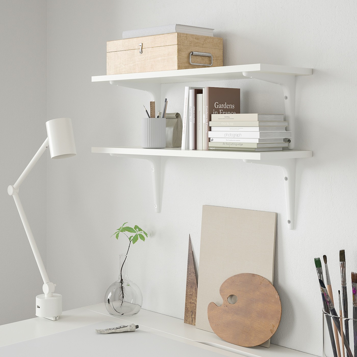 BURHULT / SIBBHULT Wall shelf combination