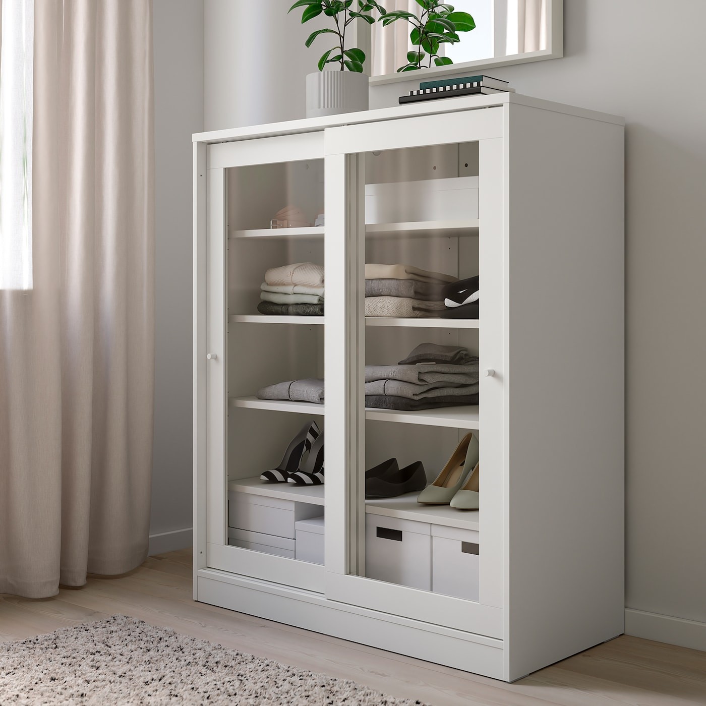 SYVDE Cabinet with glass doors