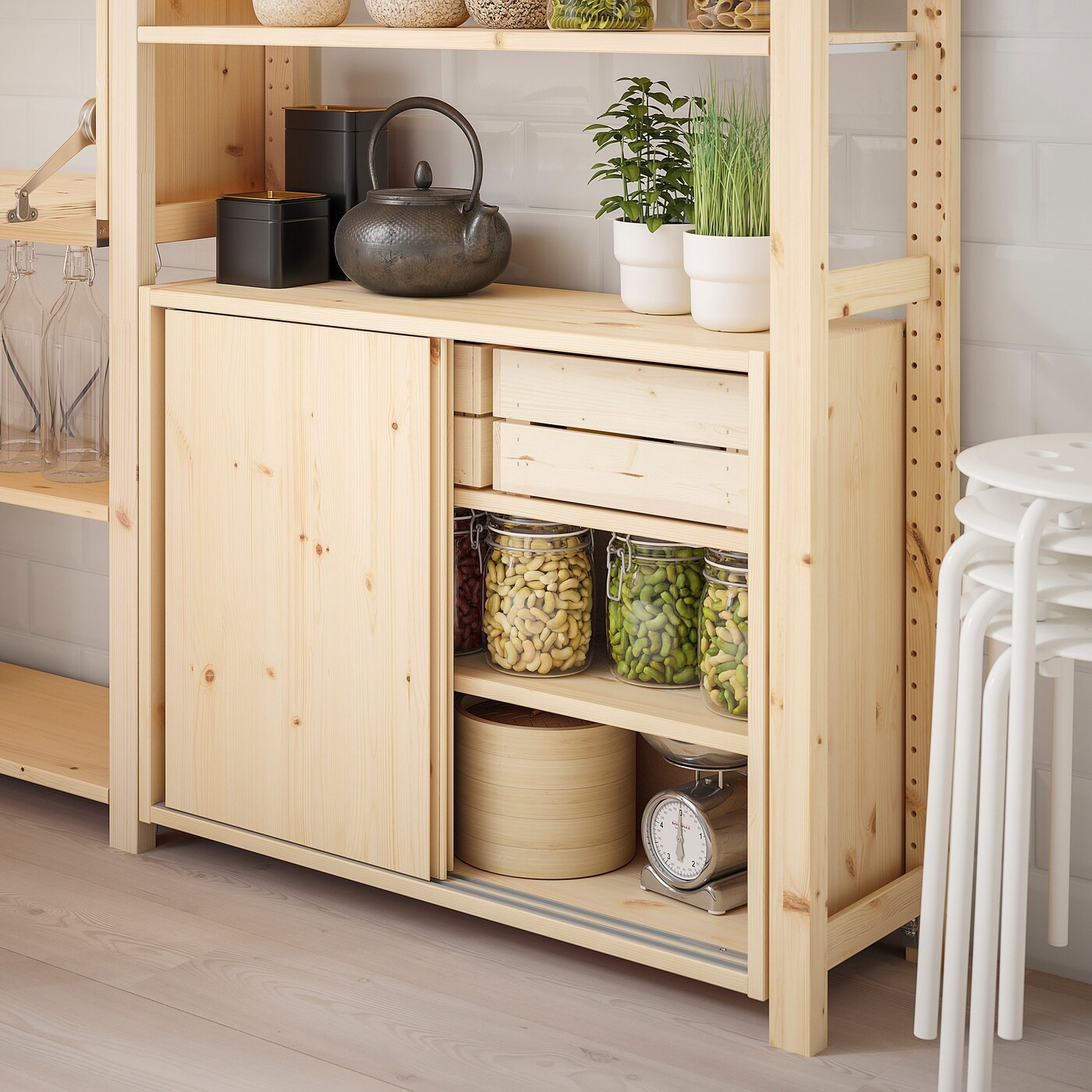 IVAR Cabinet with sliding doors