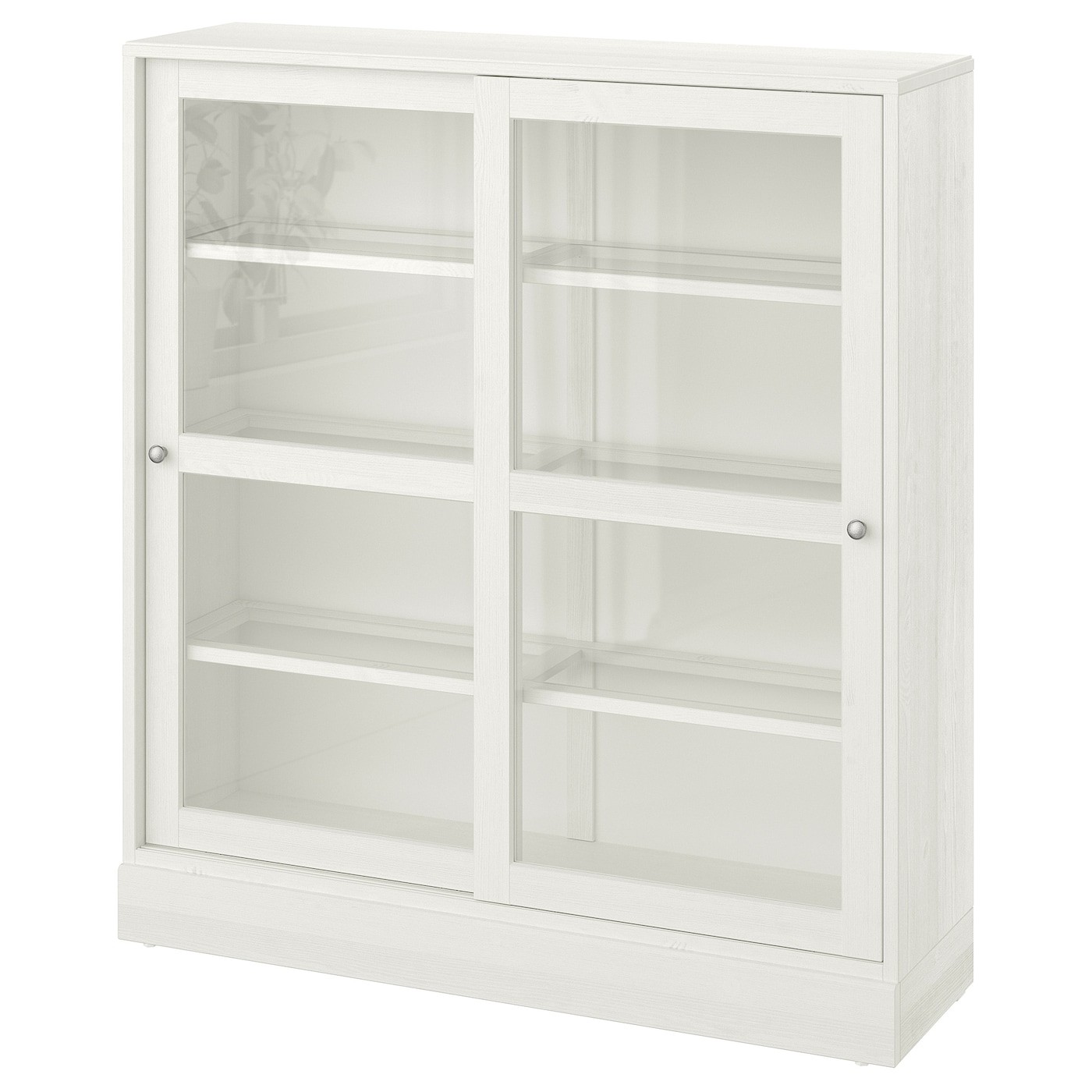 HAVSTA Glass-door cabinet with plinth