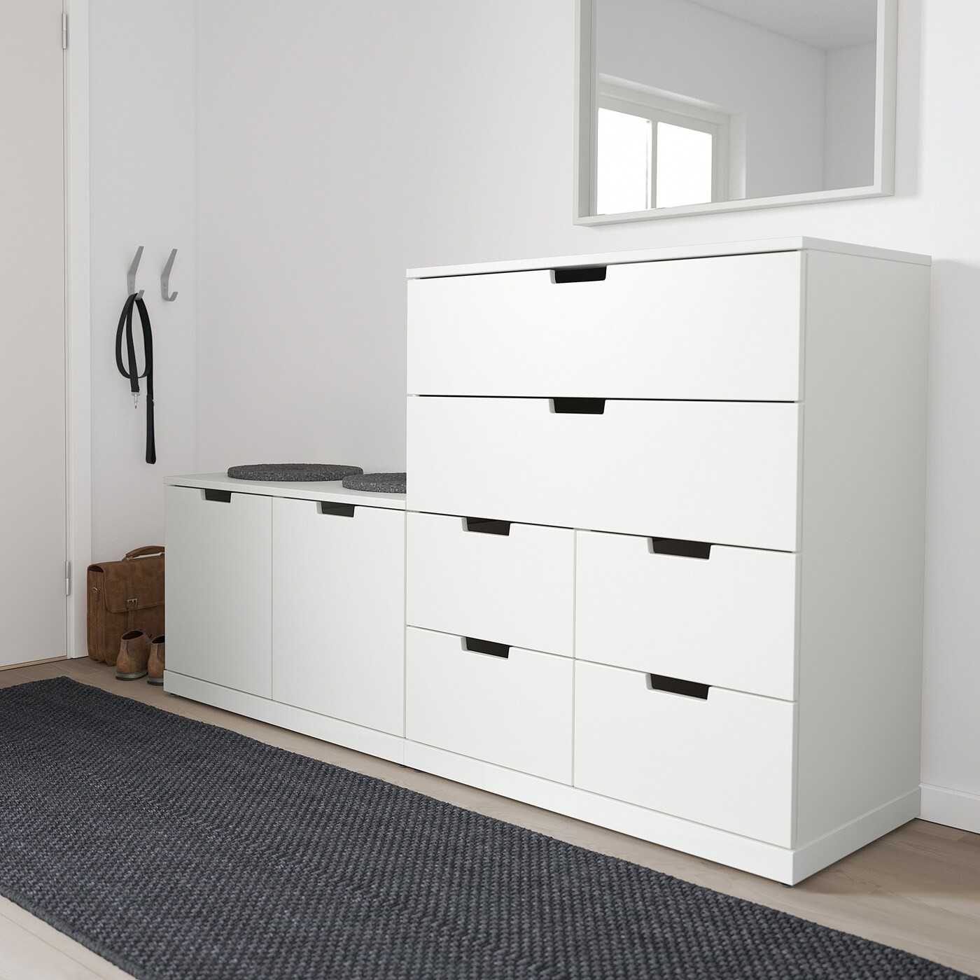 NORDLI Chest of 8 drawers