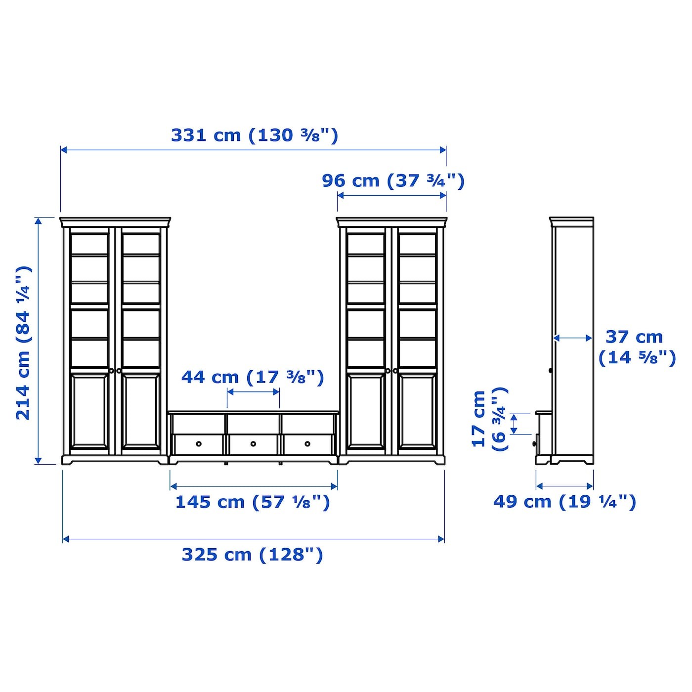 LIATORP TV storage combination