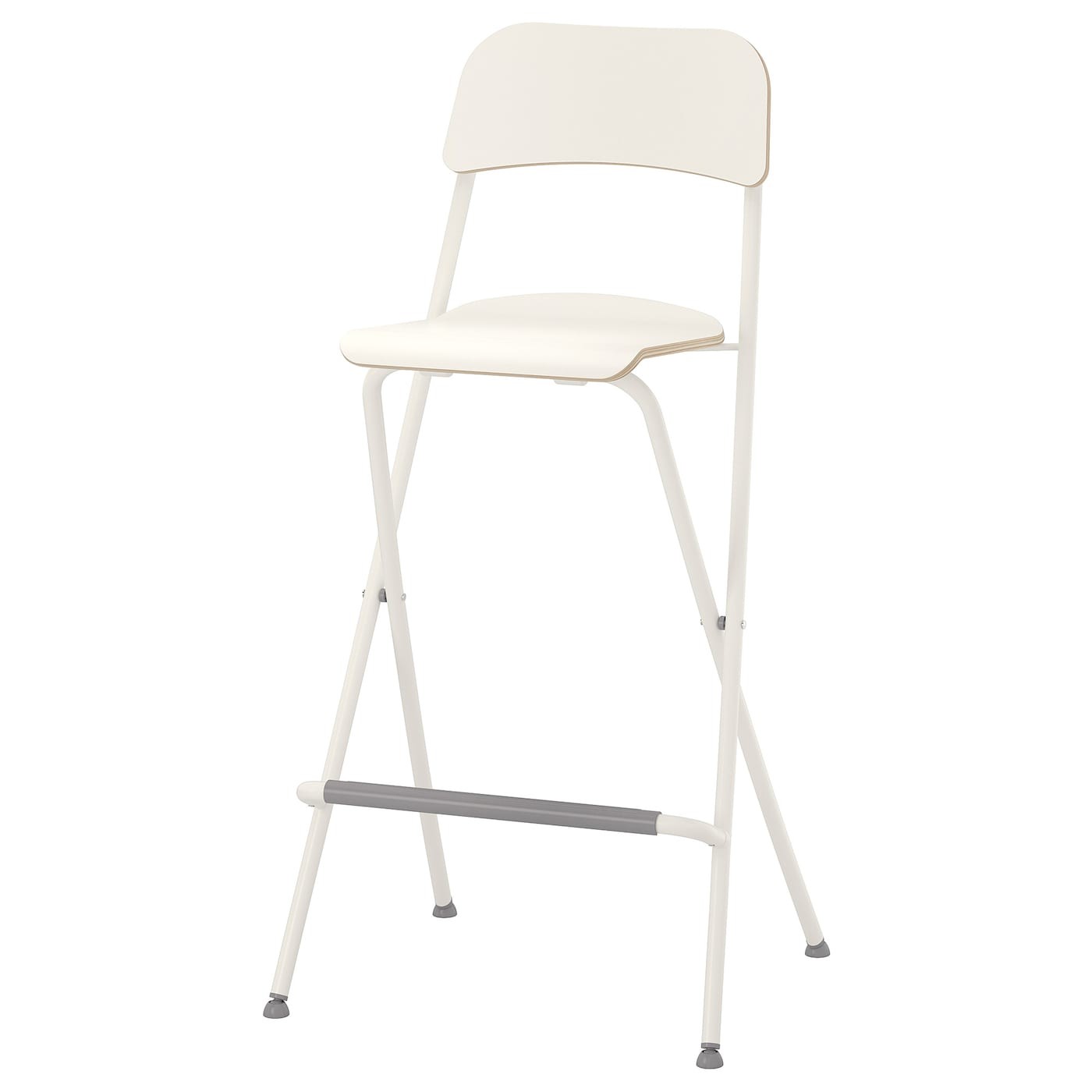 FRANKLIN Bar stool with backrest, foldable