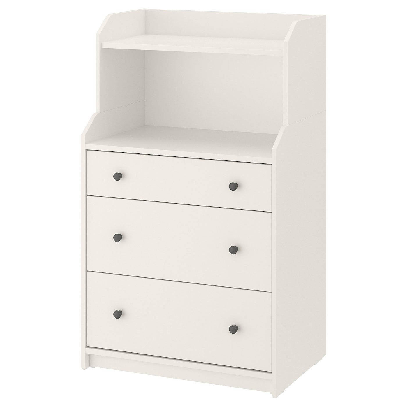 HAUGA Chest of 3 drawers with shelf