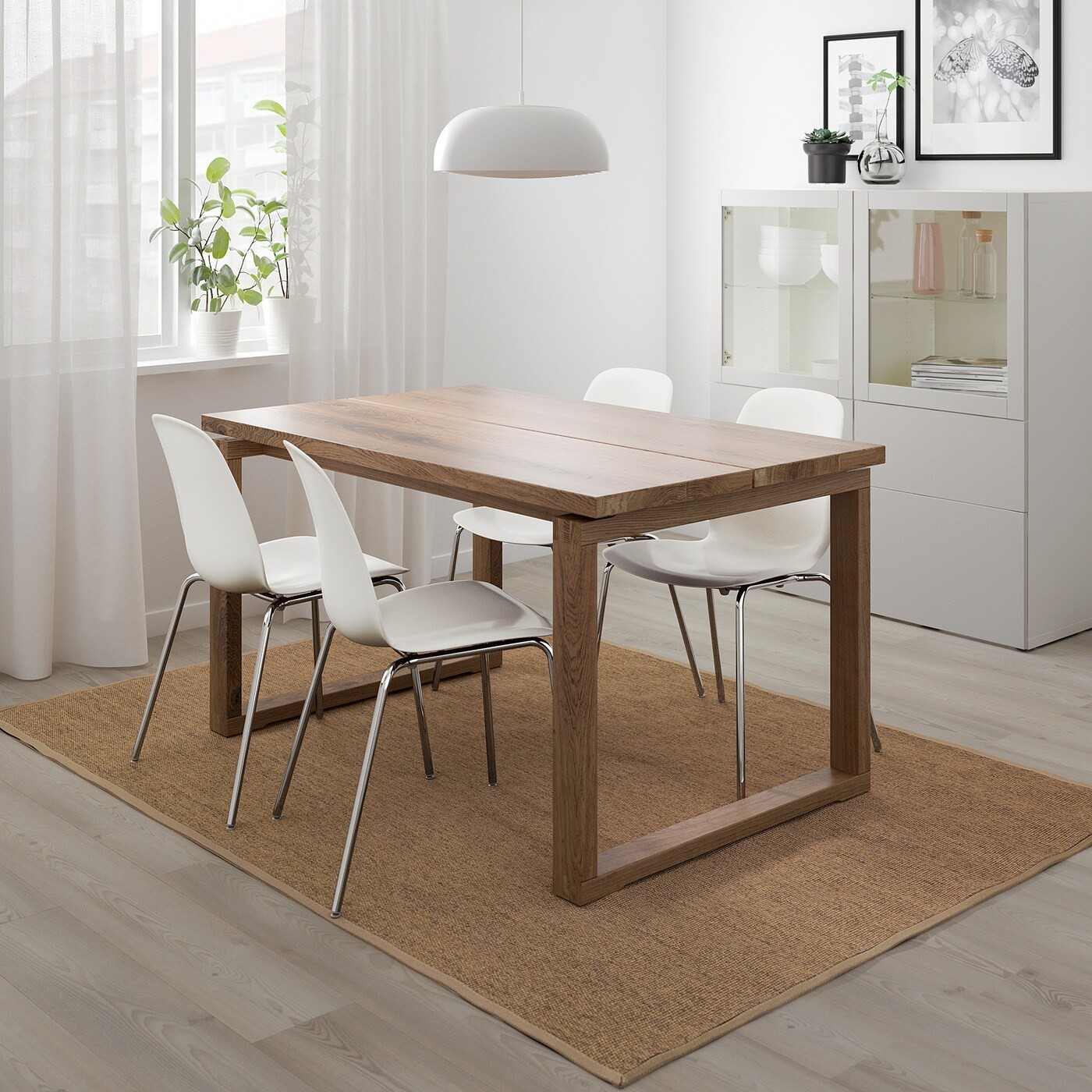 MÖRBYLÅNGA / LEIFARNE Table and 4 chairs