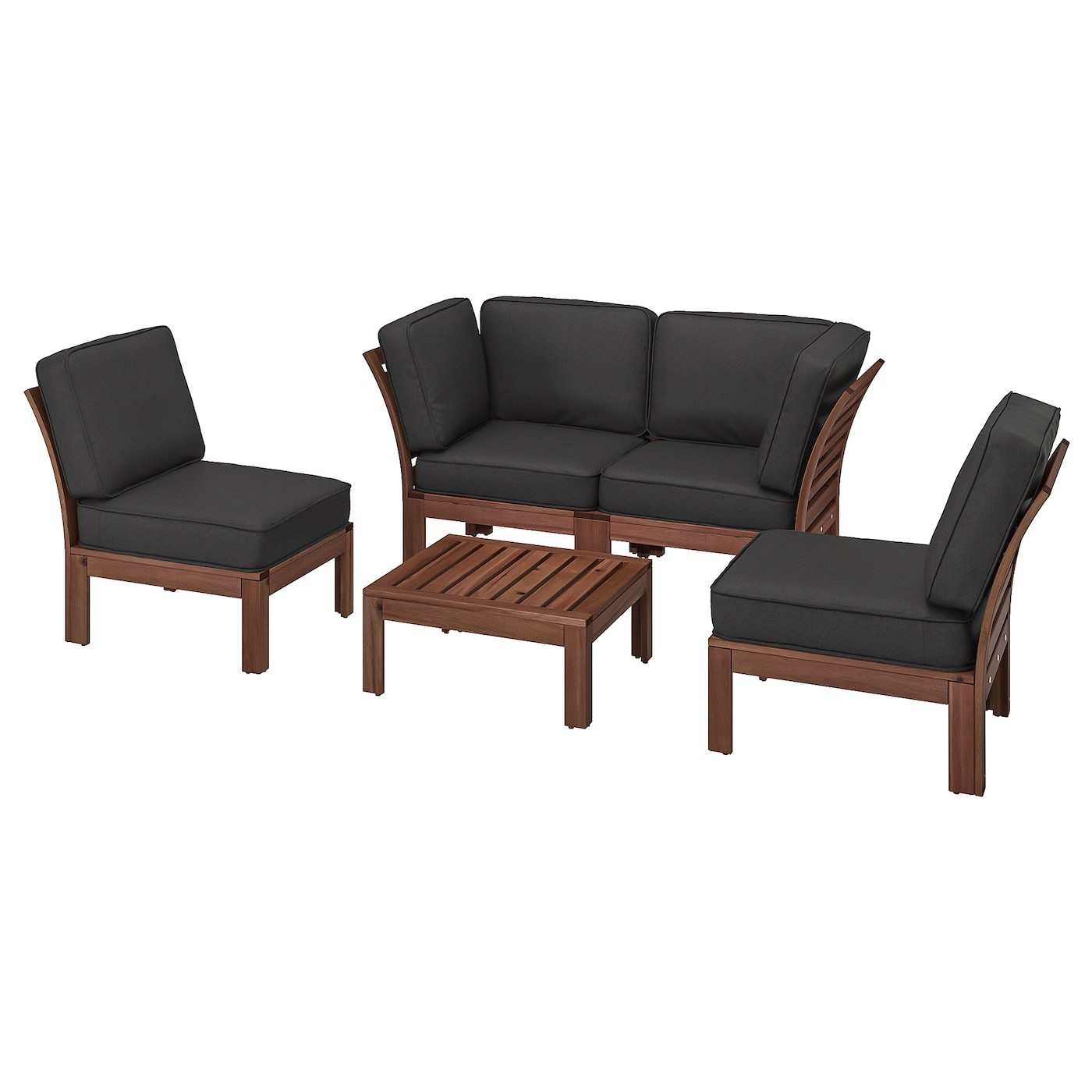 ÄPPLARÖ 4-seat conversation set, outdoor