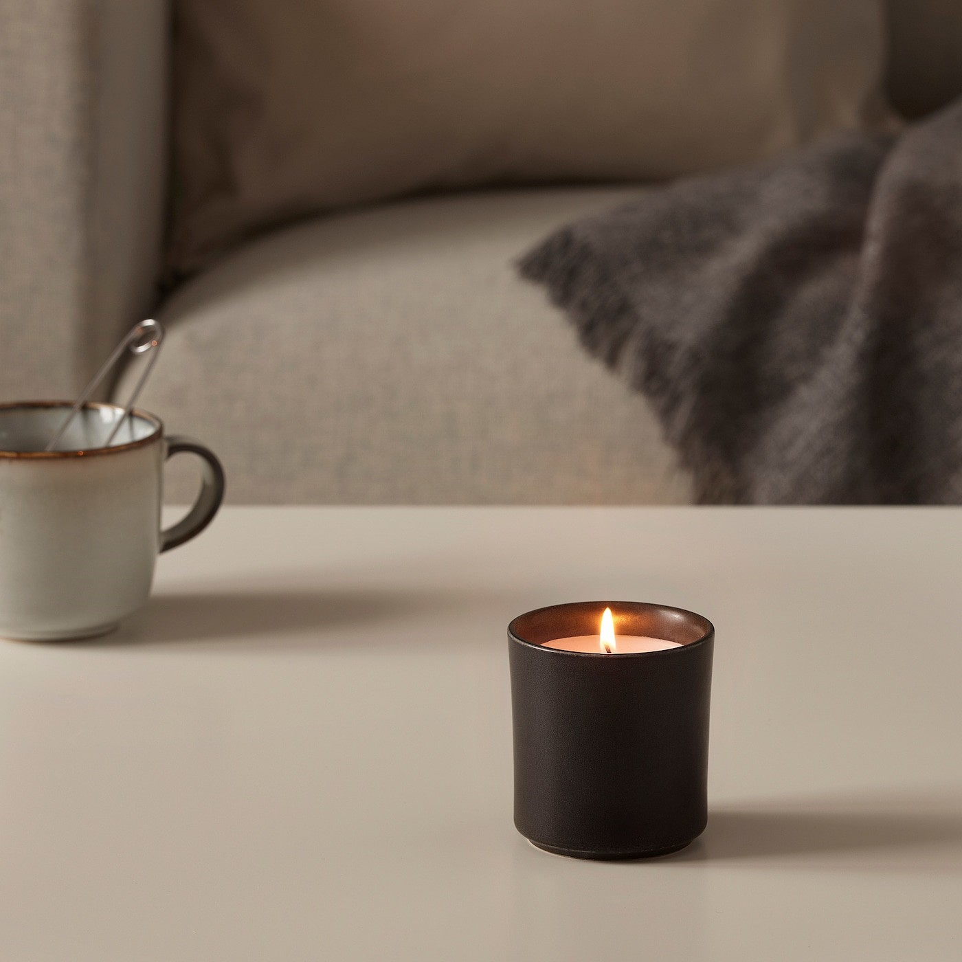 BEHJÄRTAD Scented candle in pot