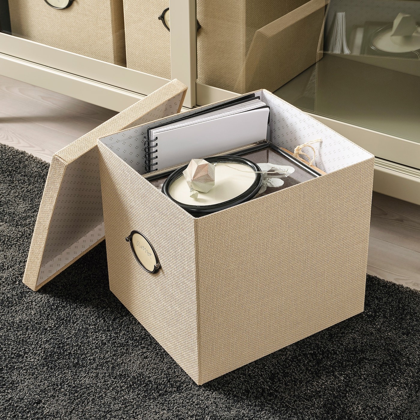 KVARNVIK Storage box with lid