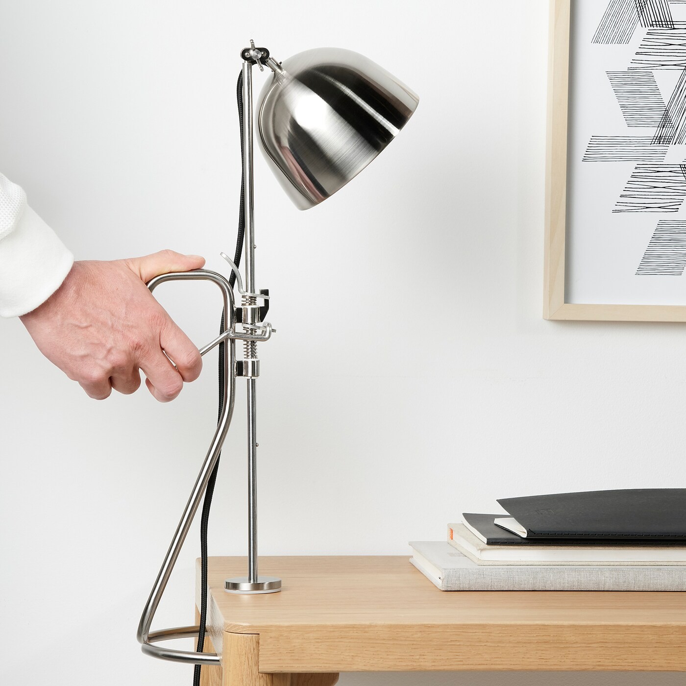 RÅVAROR Clamp table lamp