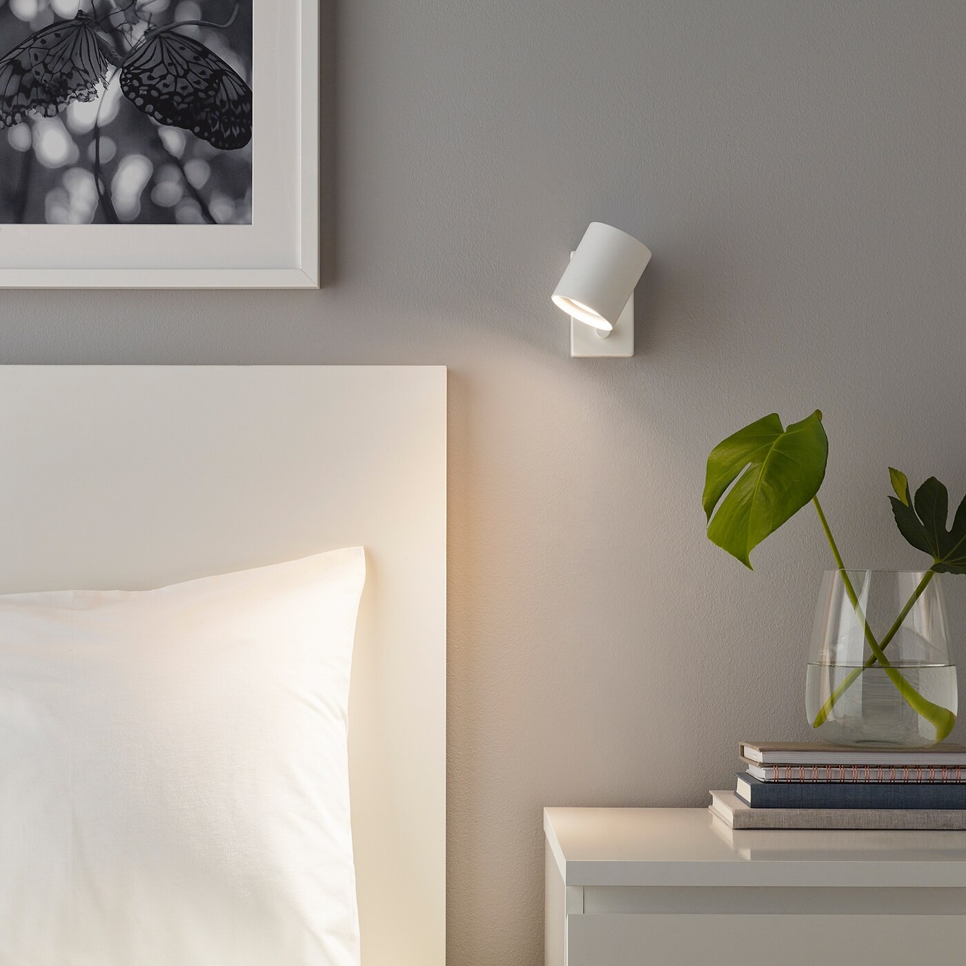 NYMÅNE Wall/reading lamp, wired-in inst