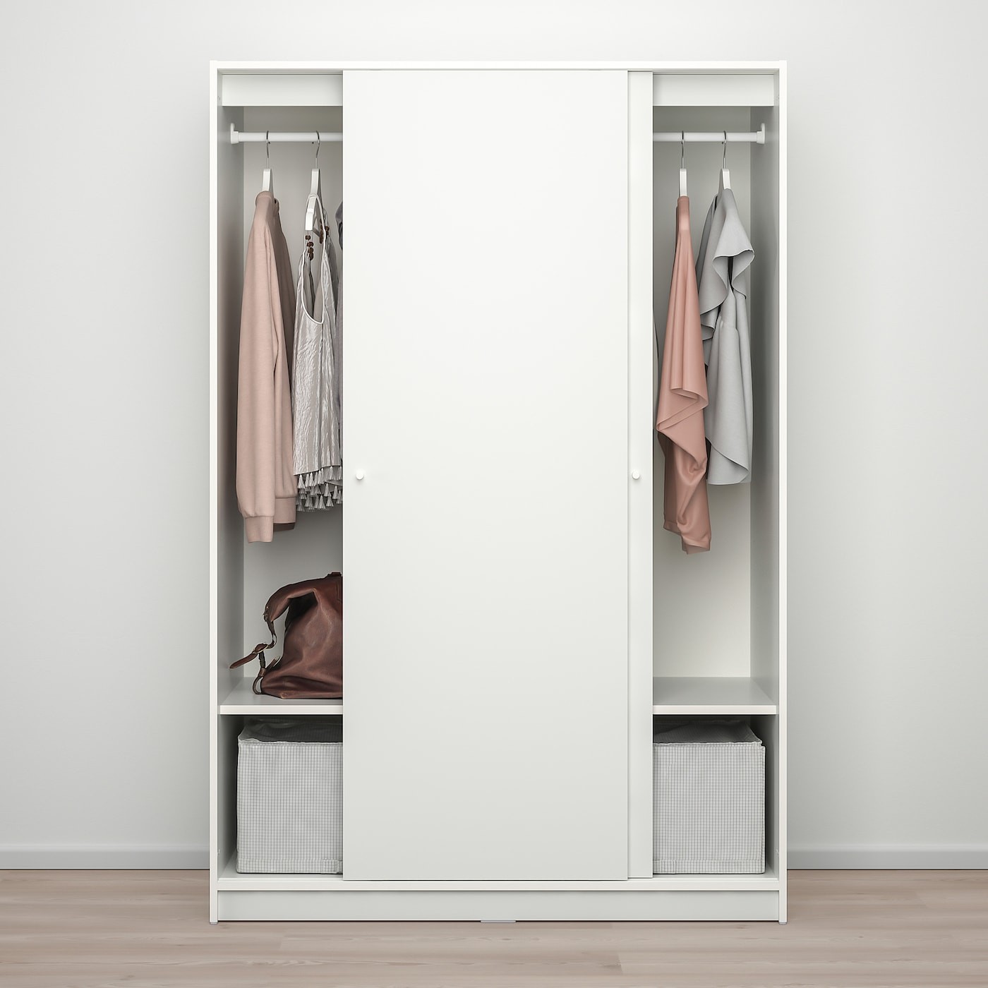 KLEPPSTAD Wardrobe with sliding doors