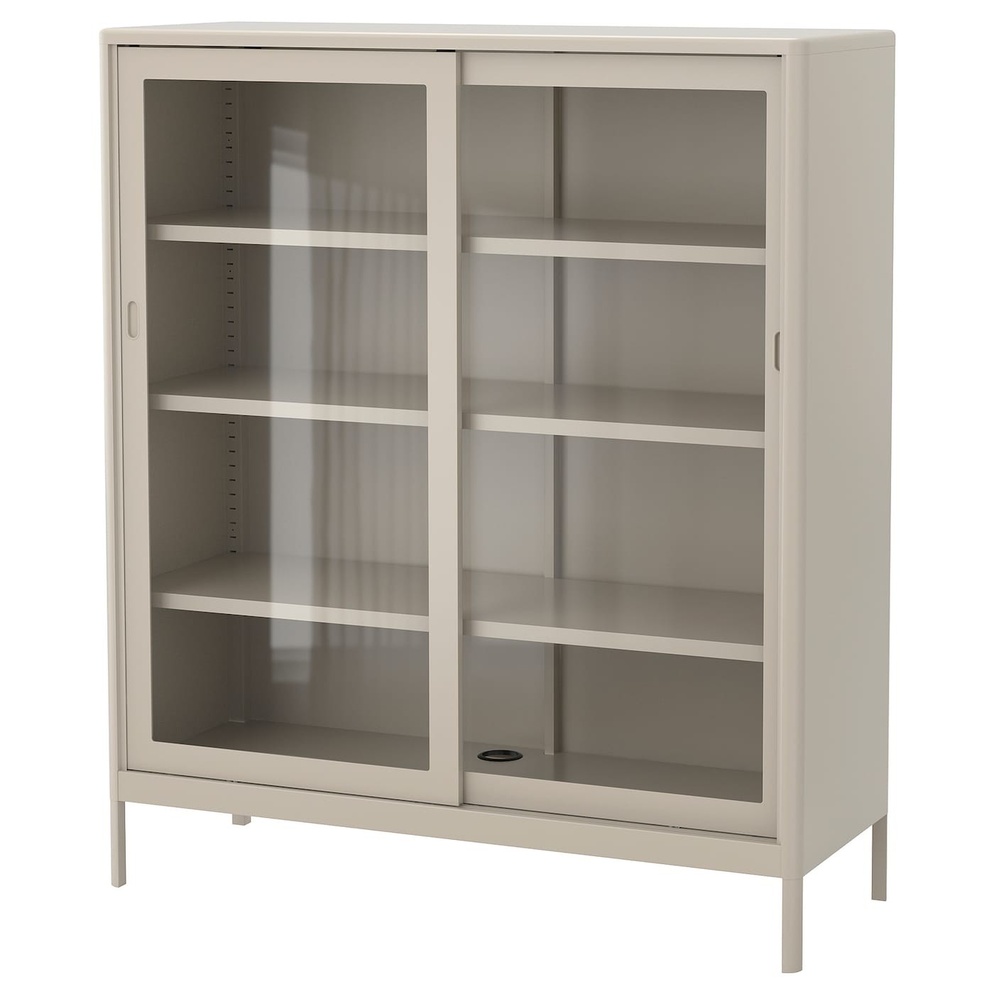 IDÅSEN Cabinet with sliding glass doors