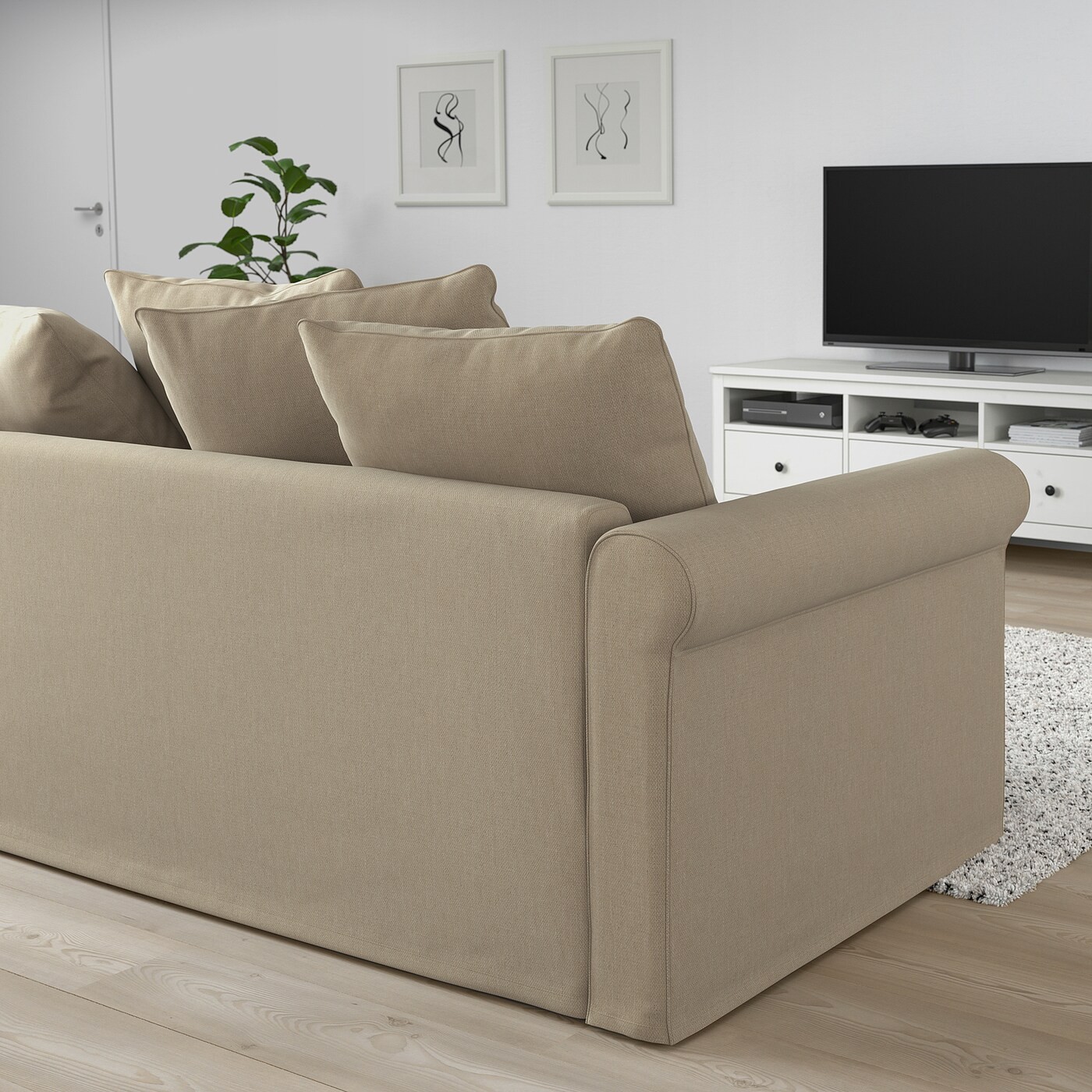 GRÖNLID 3-seat sofa-bed