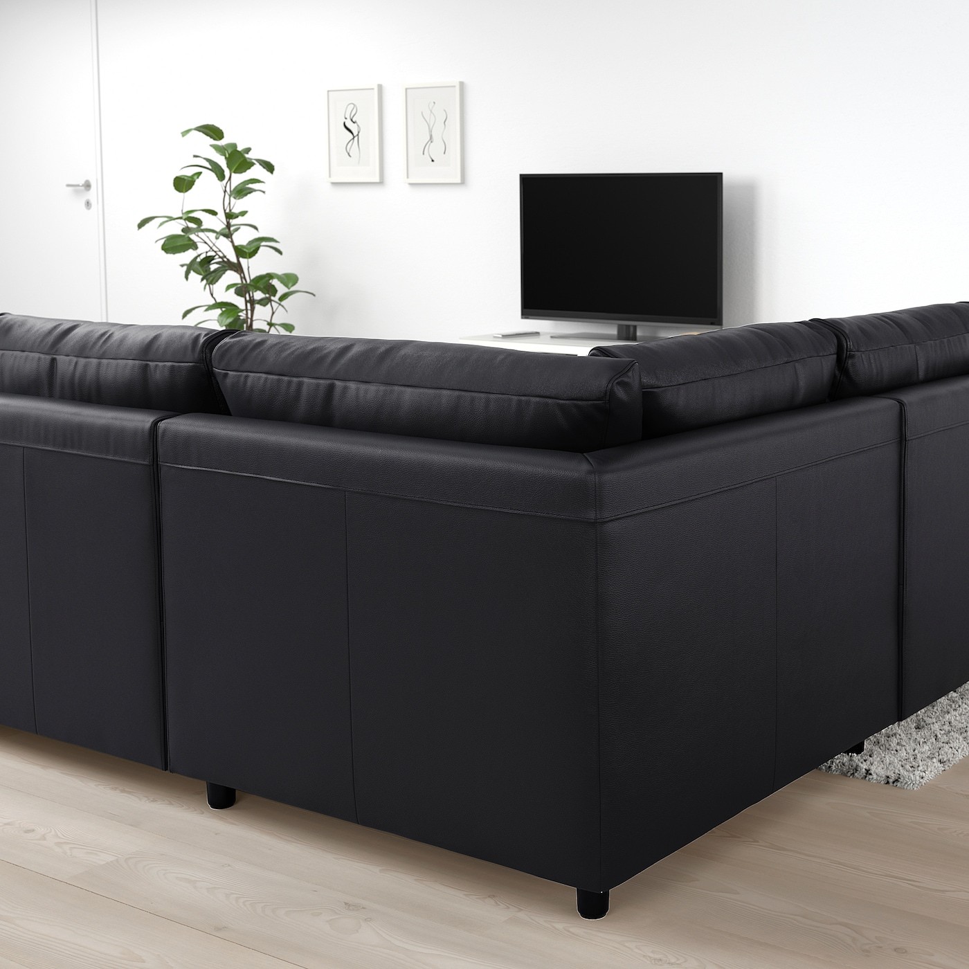 VIMLE Corner sofa-bed, 4-seat