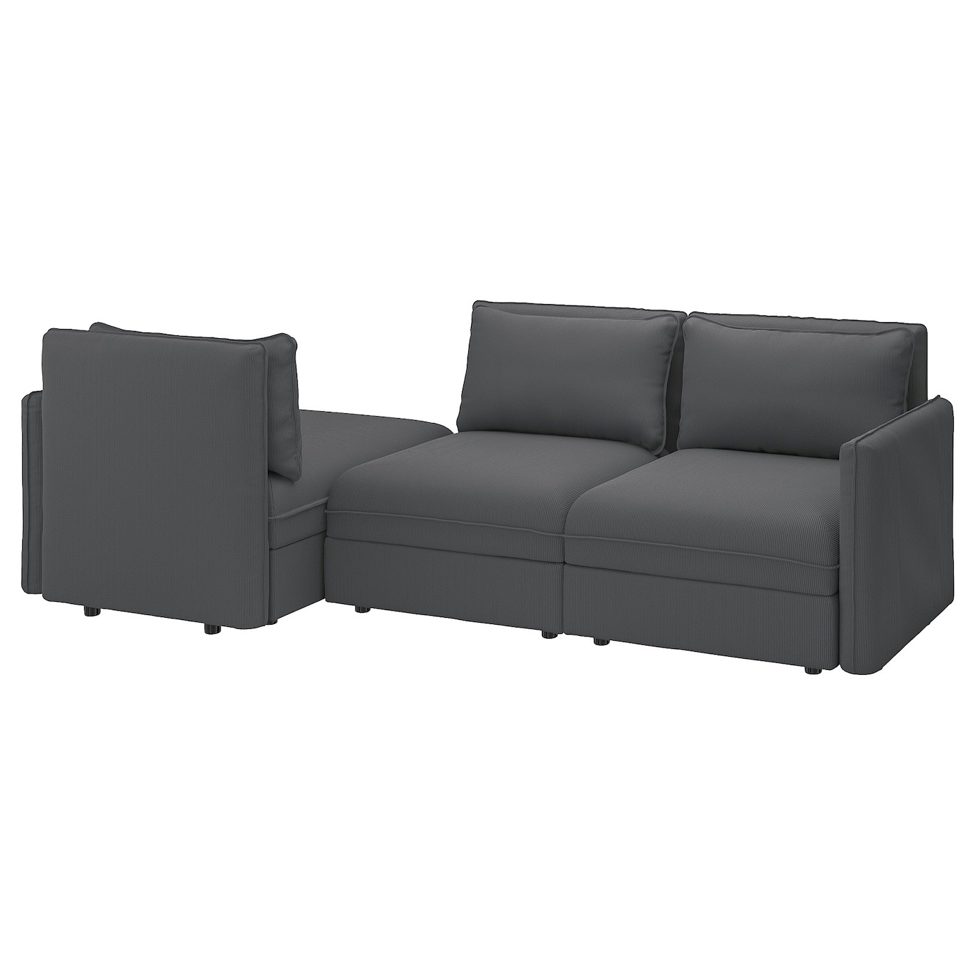 VALLENTUNA 3-seat modular sofa with sofa-bed