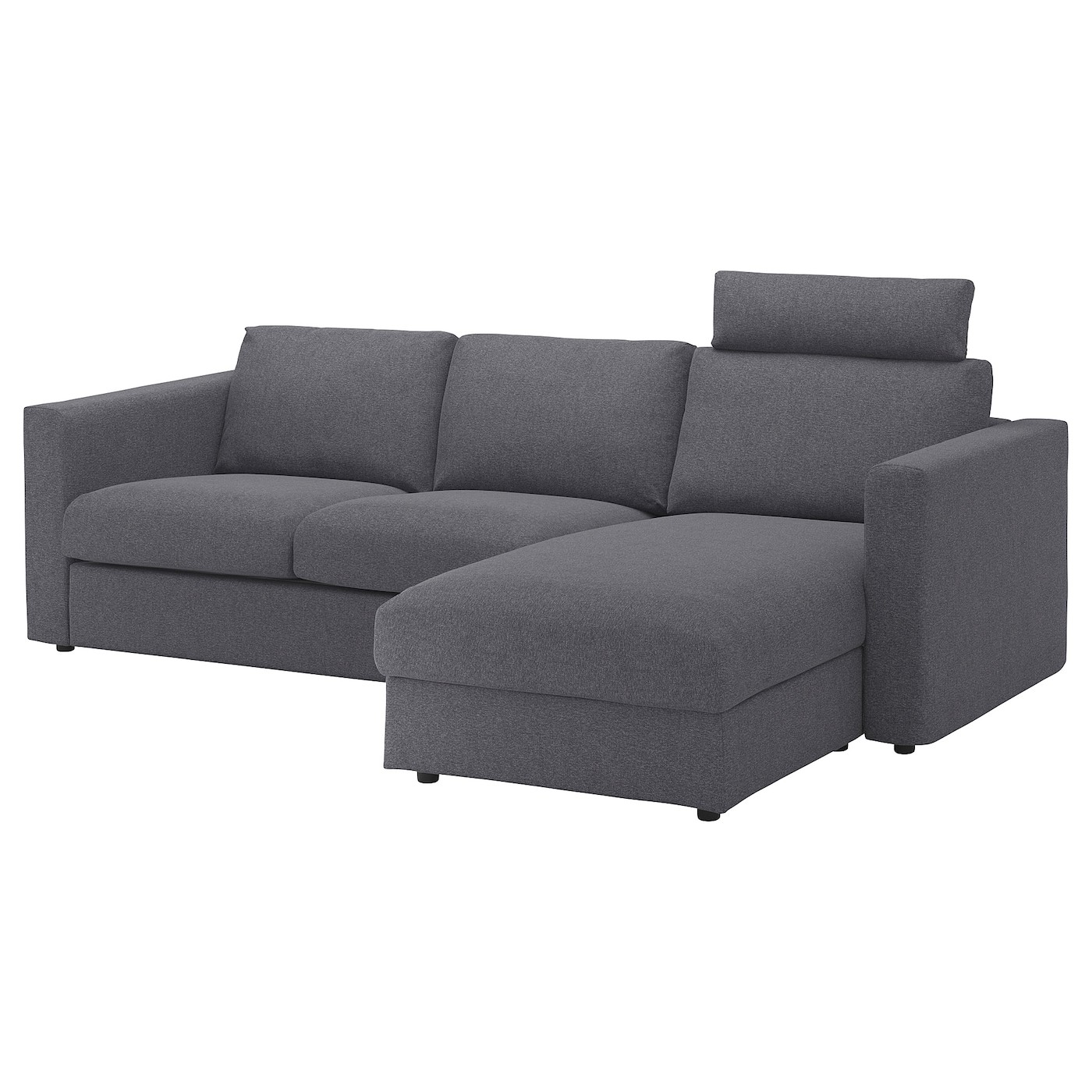 VIMLE Cover 3-seat sofa w chaise longue