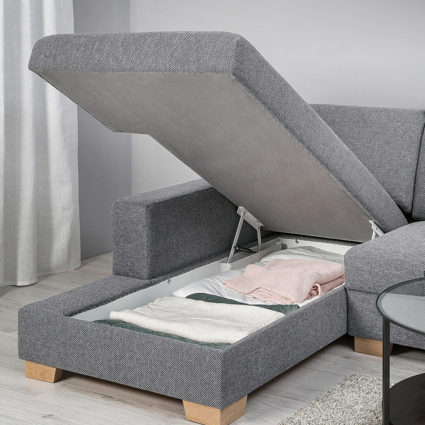 SÖRVALLEN 4-seat sofa with chaise longues