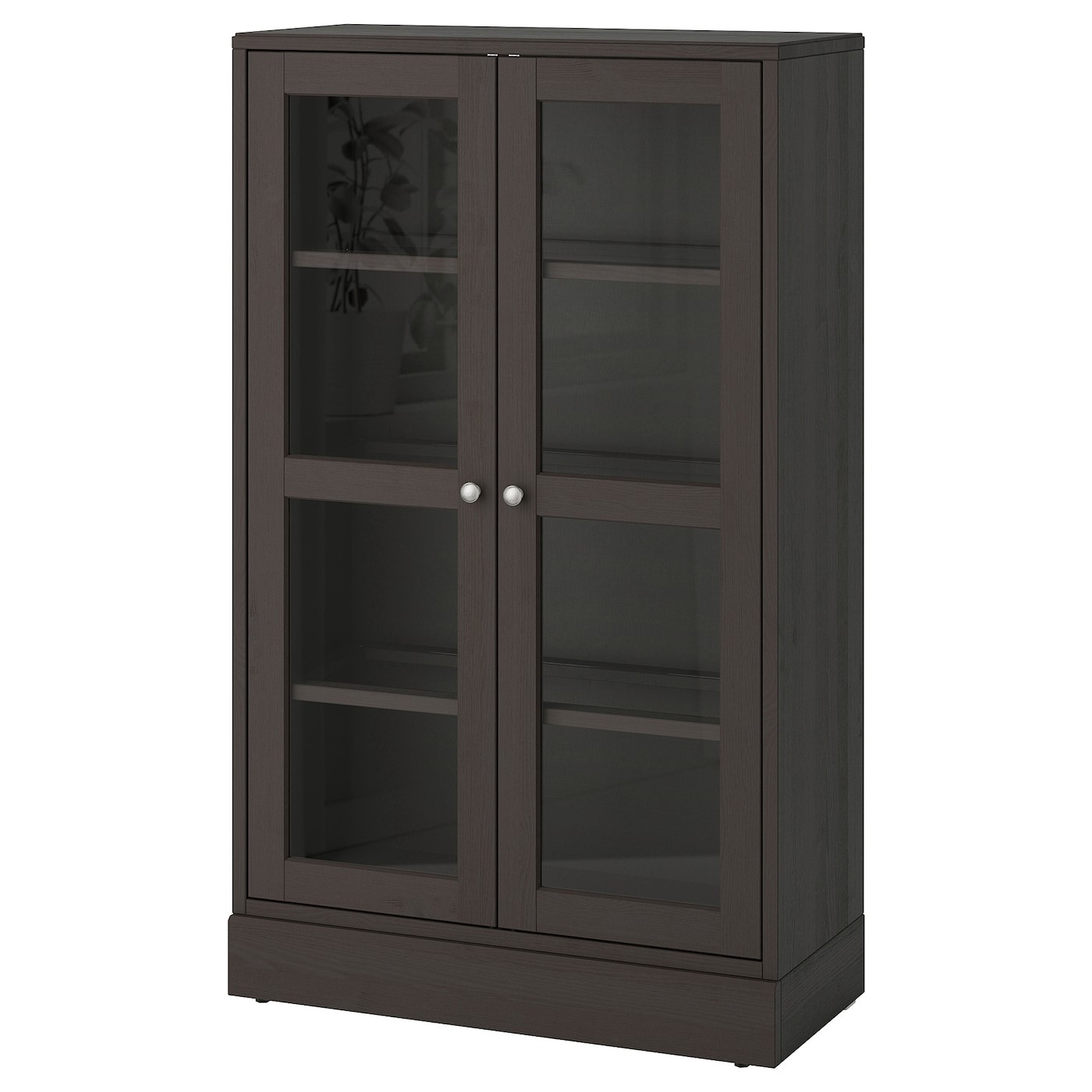 HAVSTA Glass-door cabinet with plinth