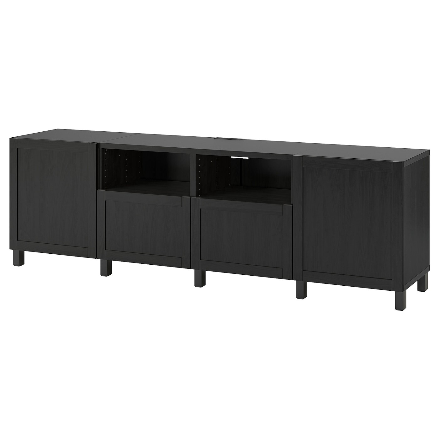 BESTÅ TV bench with doors and drawers