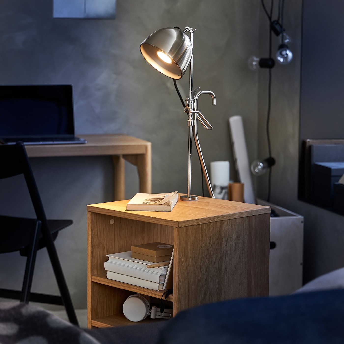 RÅVAROR Clamp table lamp