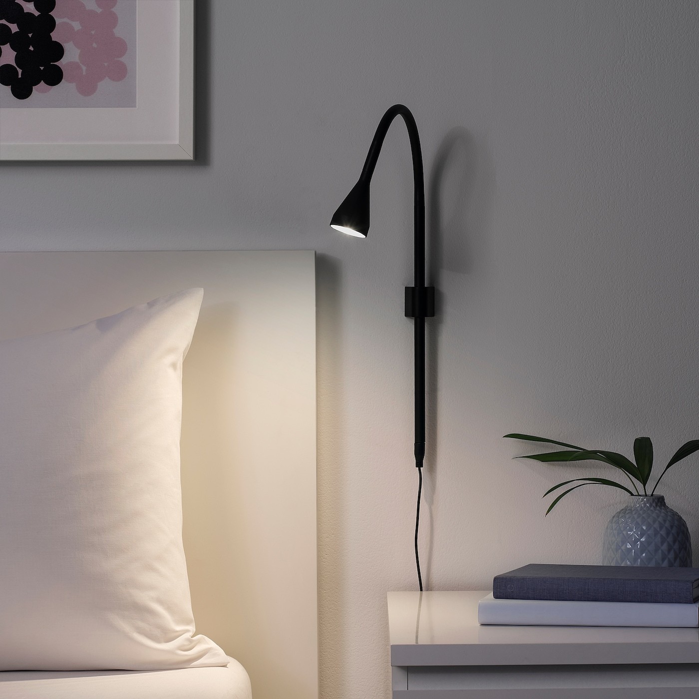 NÄVLINGE LED wall/clamp spotlight