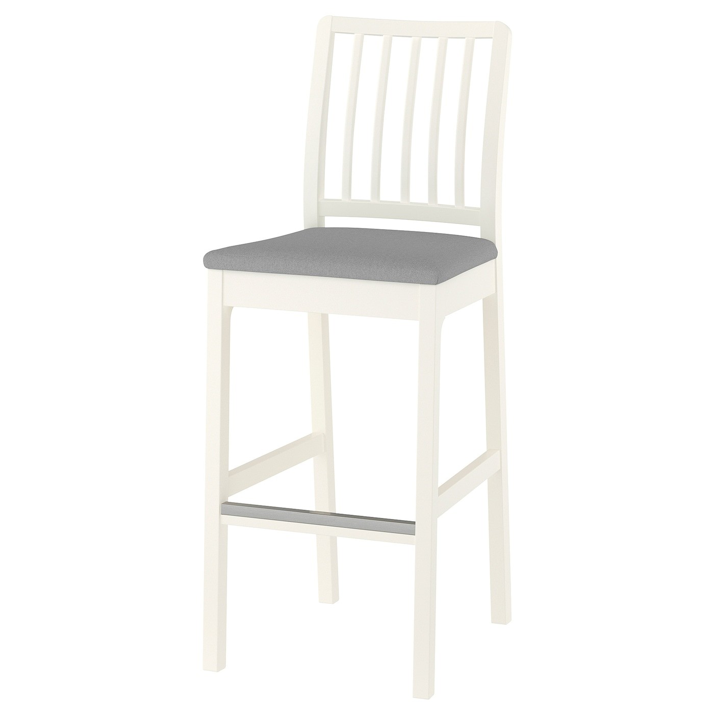 EKEDALEN Bar stool with backrest