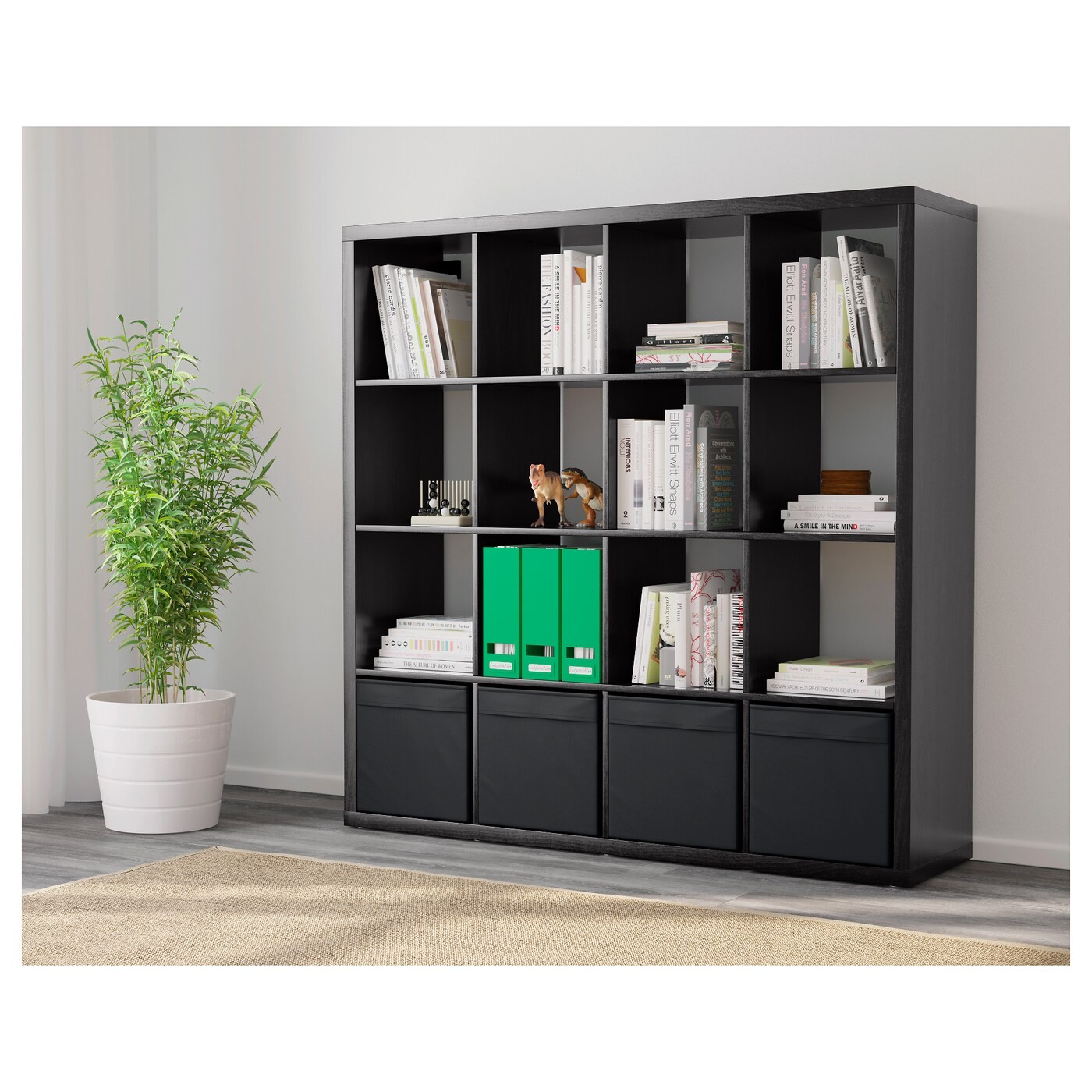 KALLAX Shelving unit with 4 inserts