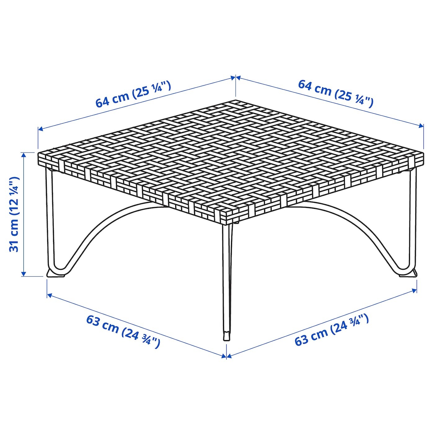 JUTHOLMEN Stool, outdoor