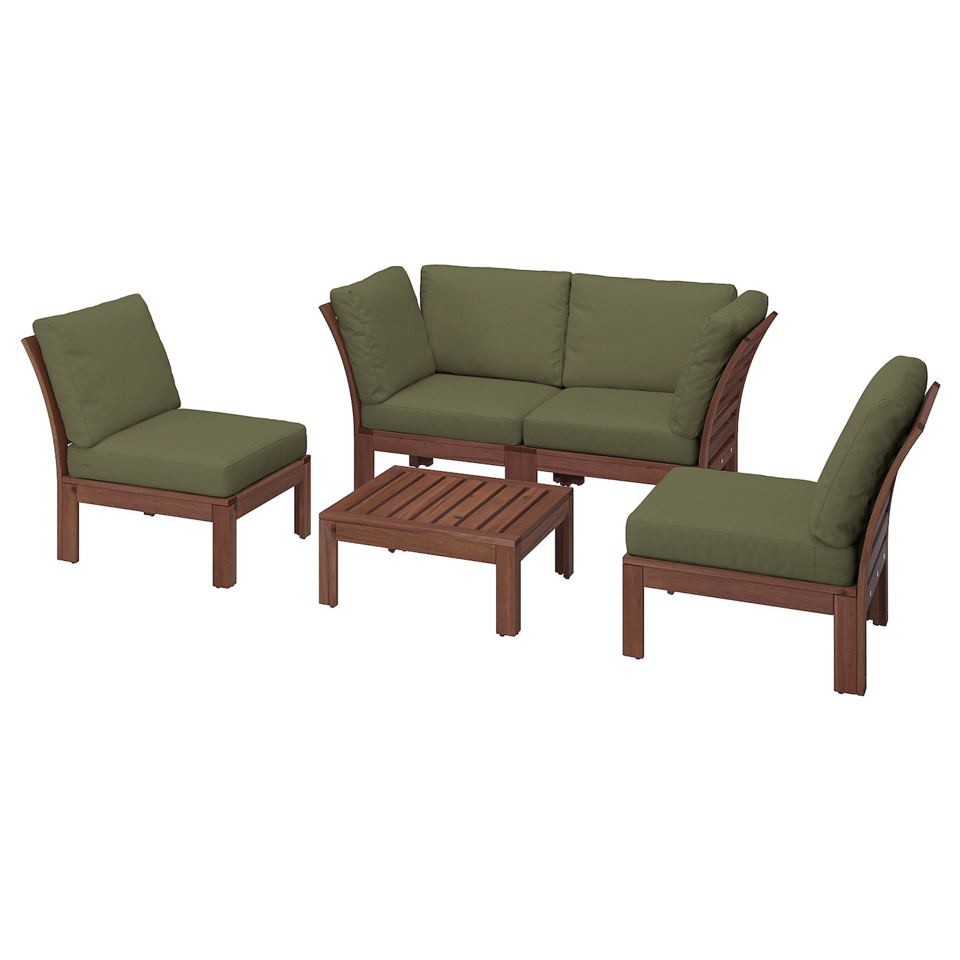 ÄPPLARÖ 4-seat conversation set, outdoor