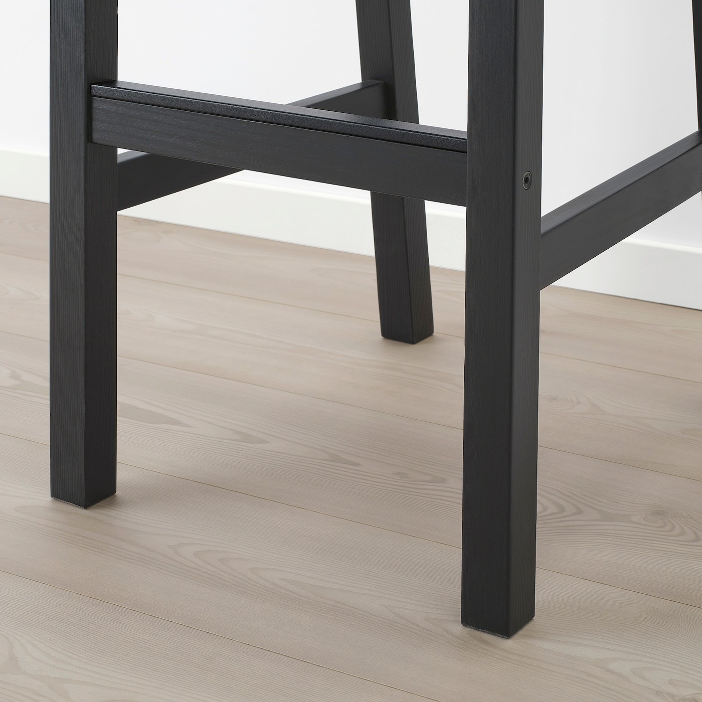 NORDVIKEN Bar stool with backrest