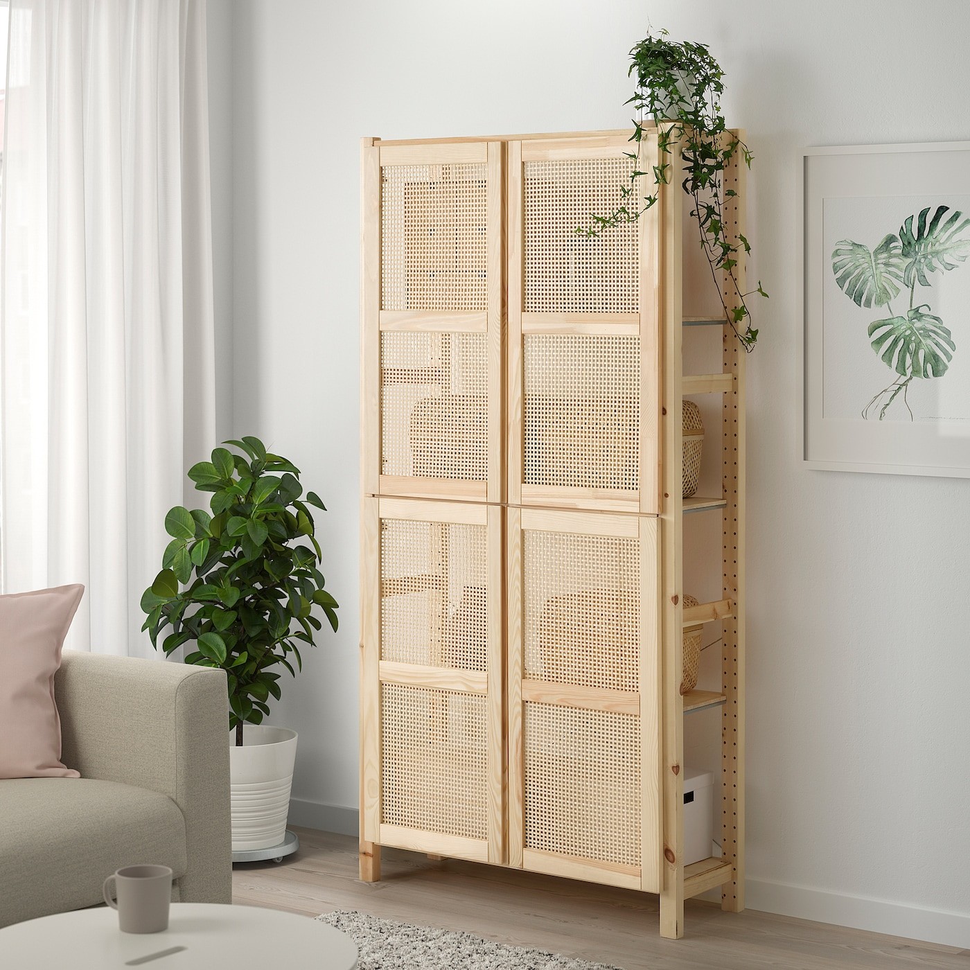 IVAR Shelving unit with doors