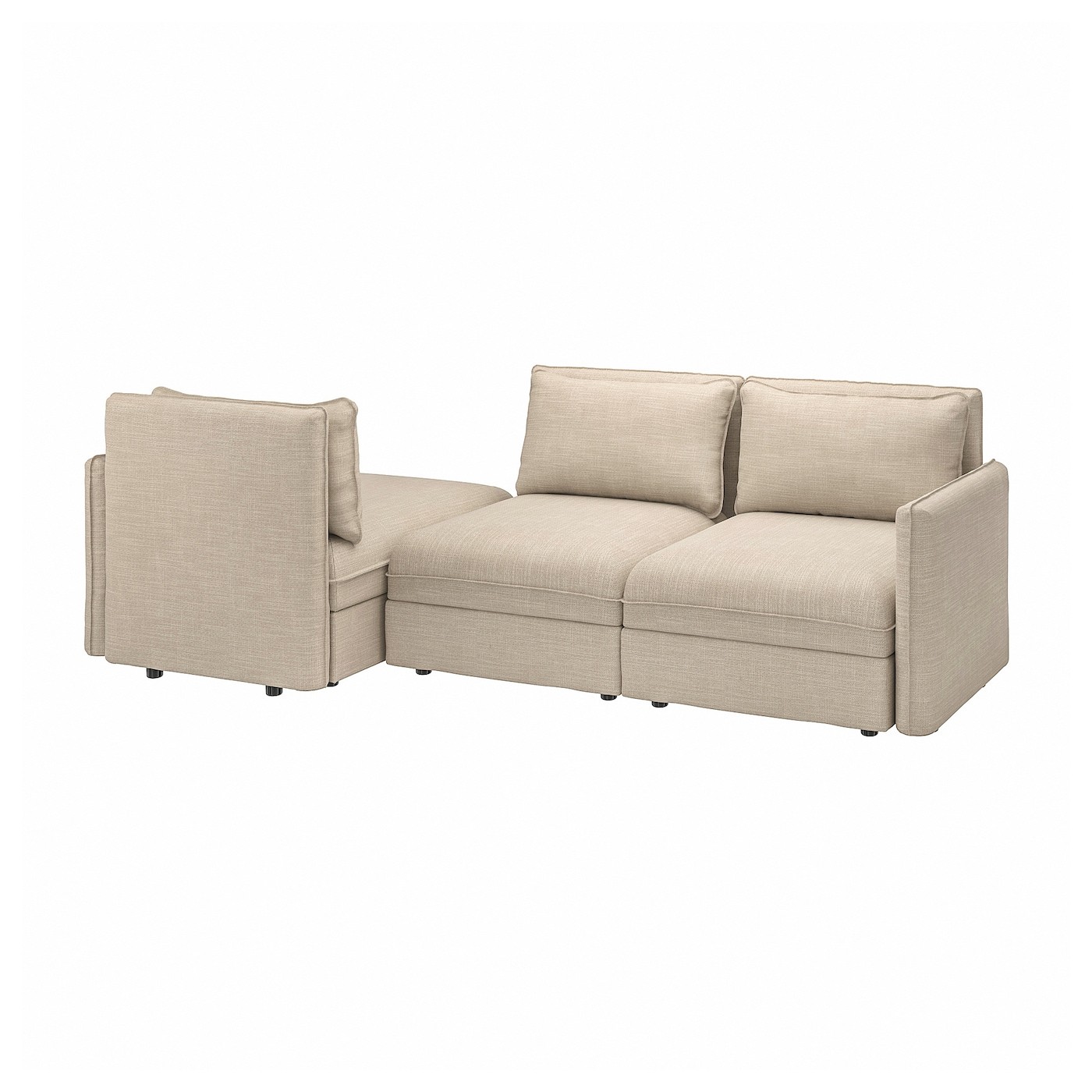 VALLENTUNA 3-seat modular sofa with sofa-bed