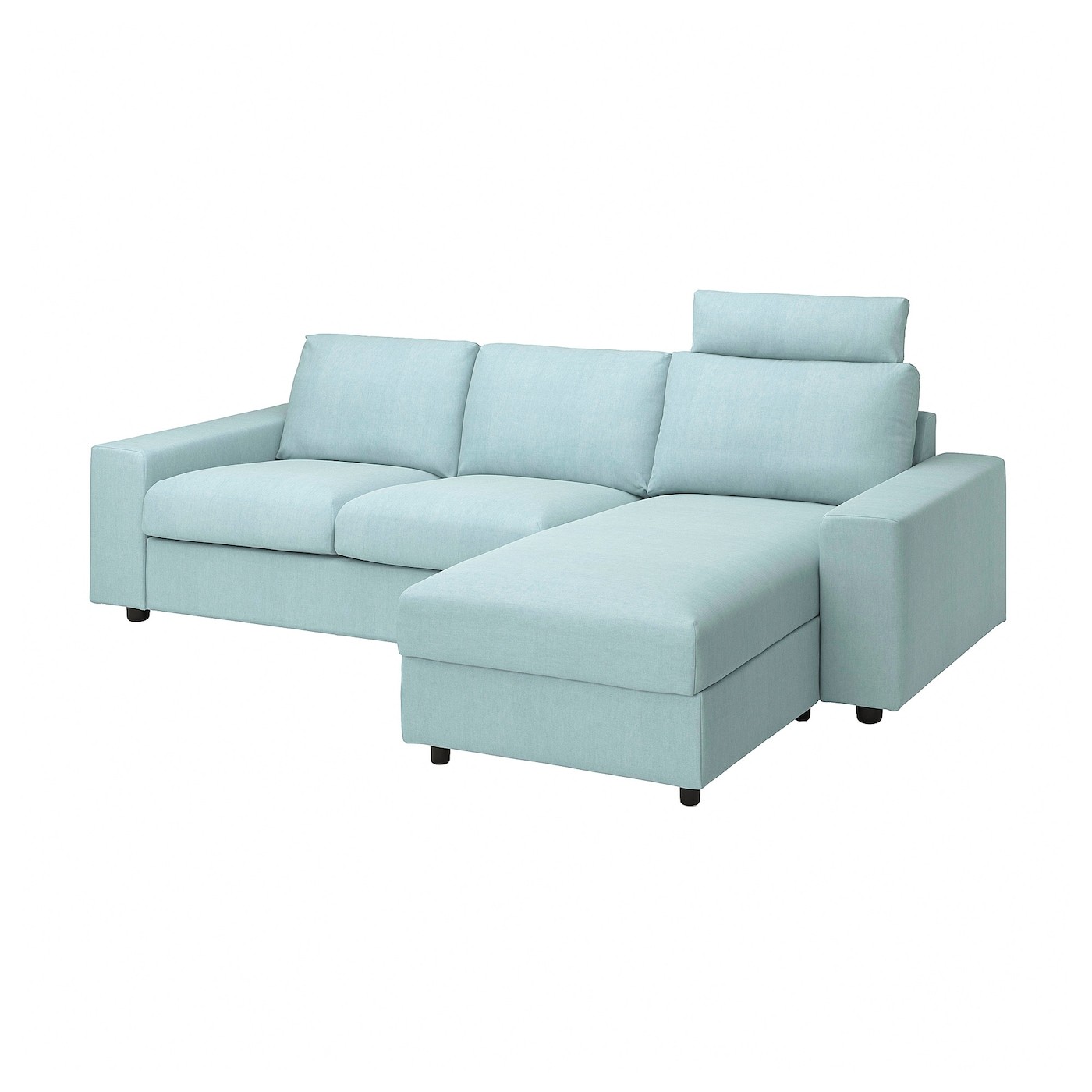 VIMLE Cover 3-seat sofa w chaise longue