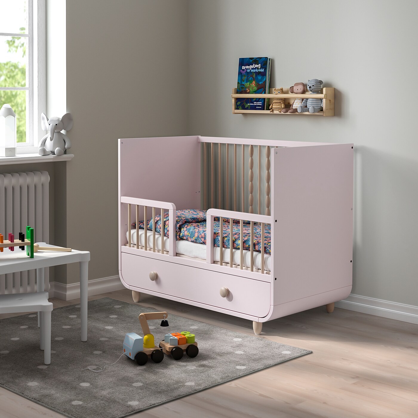 MYLLRA Cot with drawer