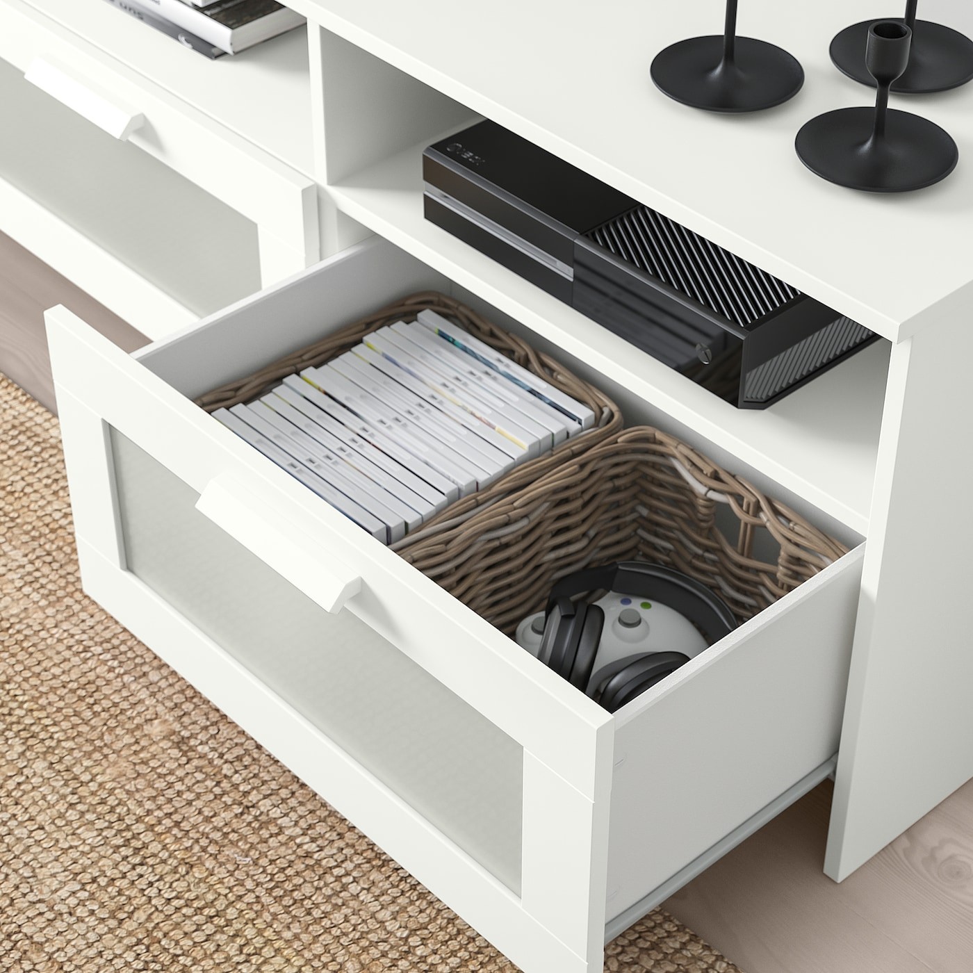 BRIMNES / BURHULT TV storage combination