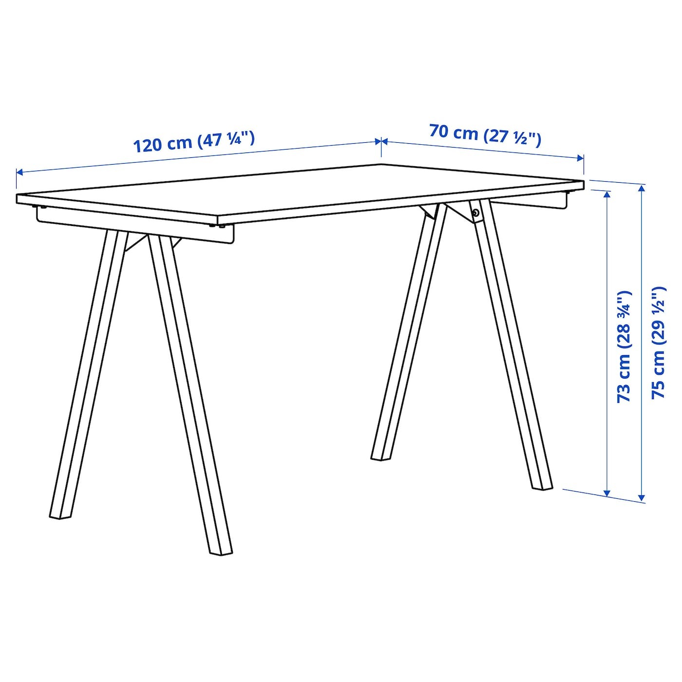 TROTTEN/FLINTAN / EKENABBEN Desk and storage combination