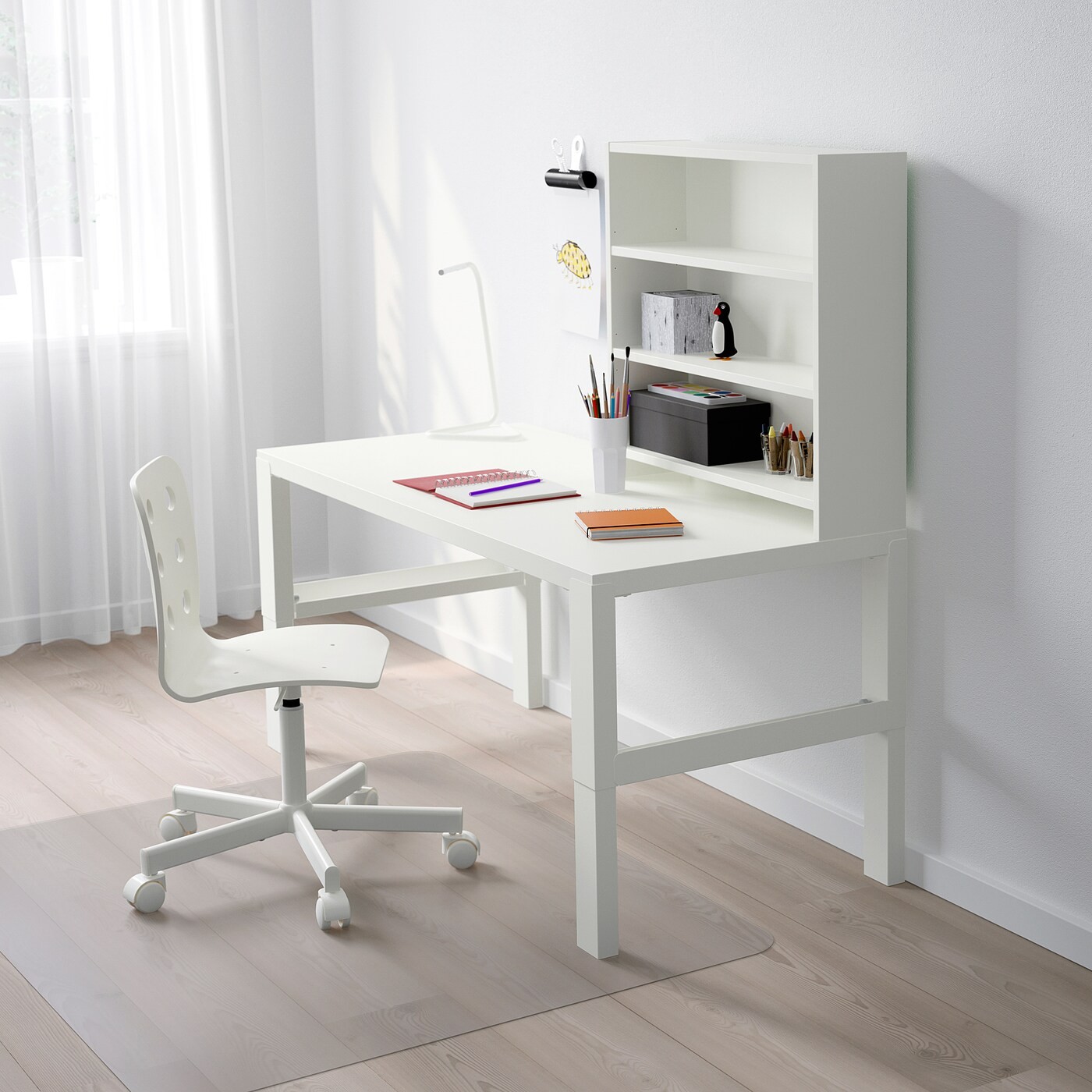 PÅHL Desk with shelf unit