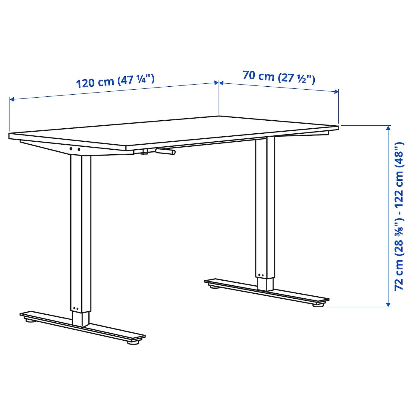 TROTTEN/LÅNGFJÄLL / BESTÅ/LAPPVIKEN Desk and storage combination