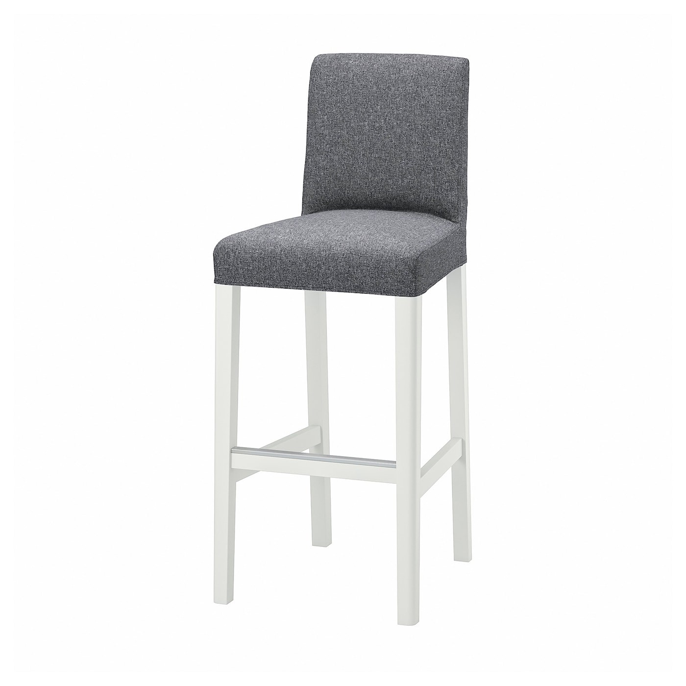 BERGMUND Bar stool with backrest