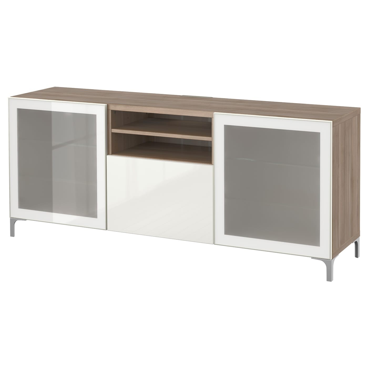 BESTÅ TV bench with doors and drawers