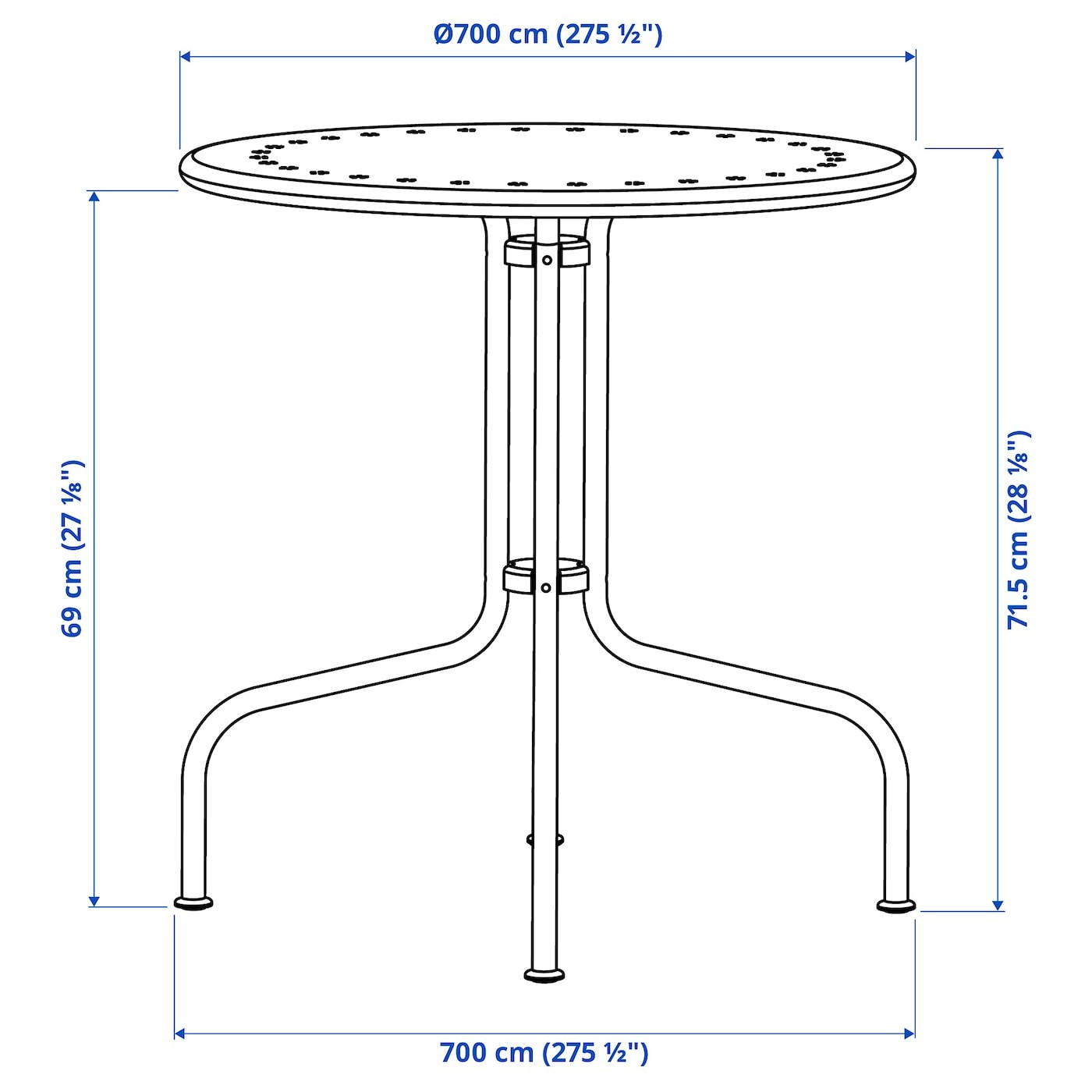 LÄCKÖ Table, outdoor