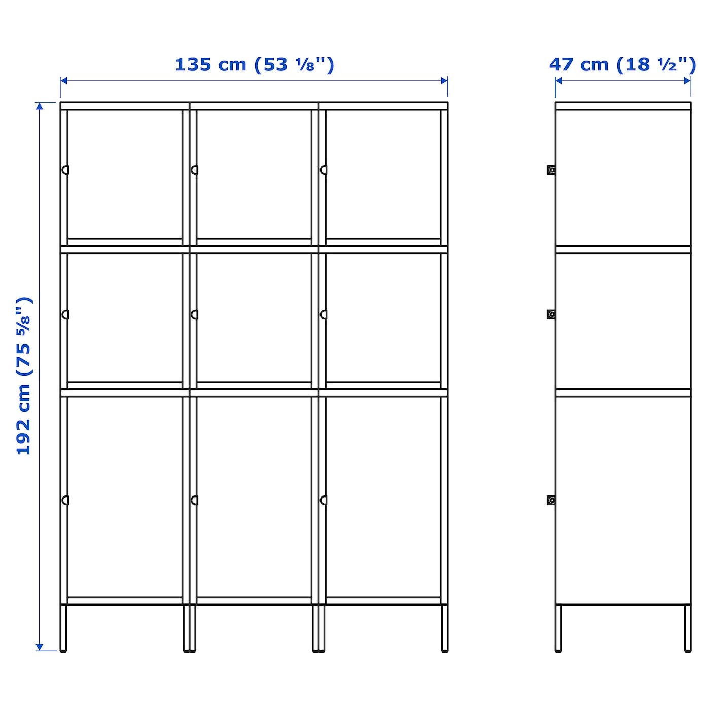 HÄLLAN Storage combination with doors