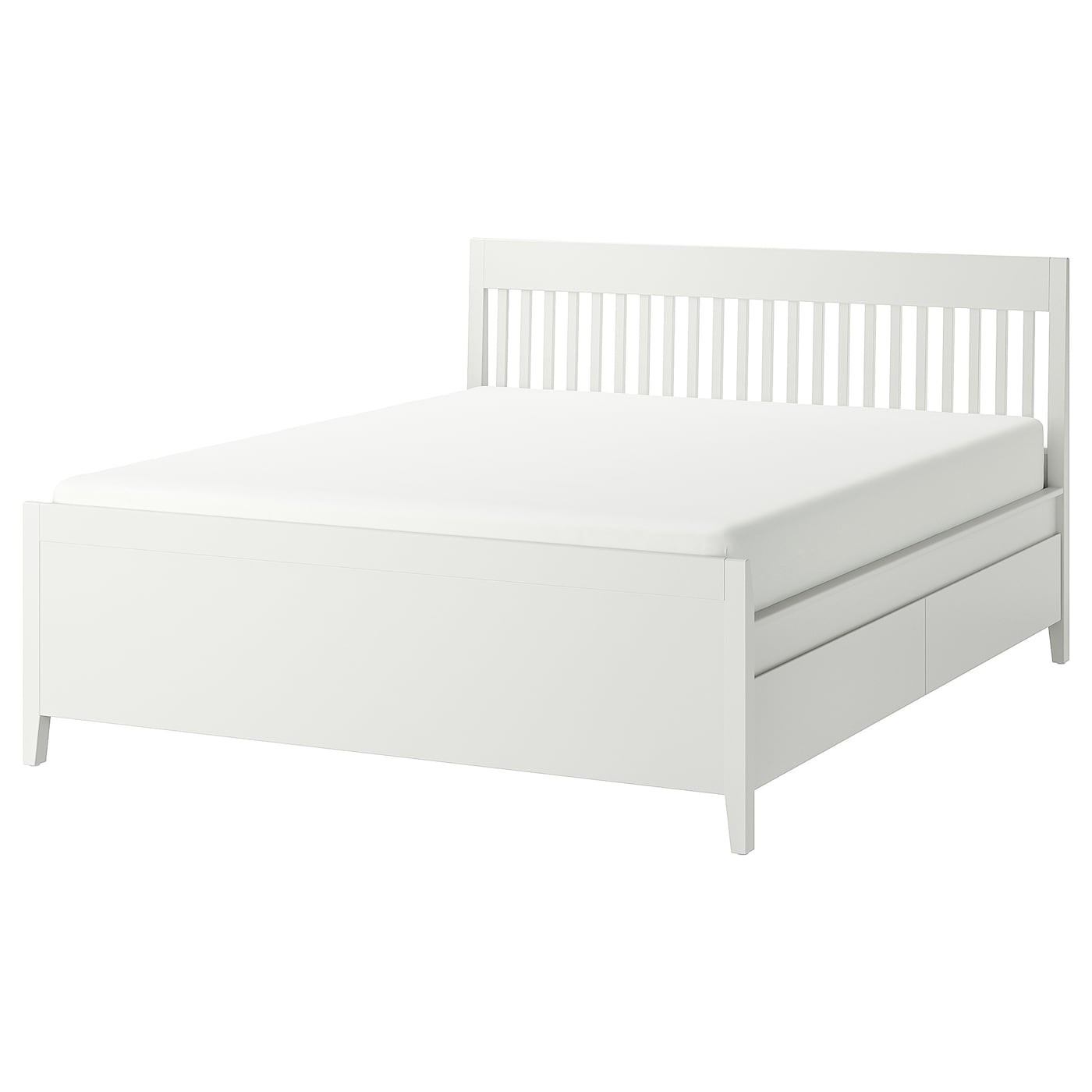 IDANÄS Bed frame with storage