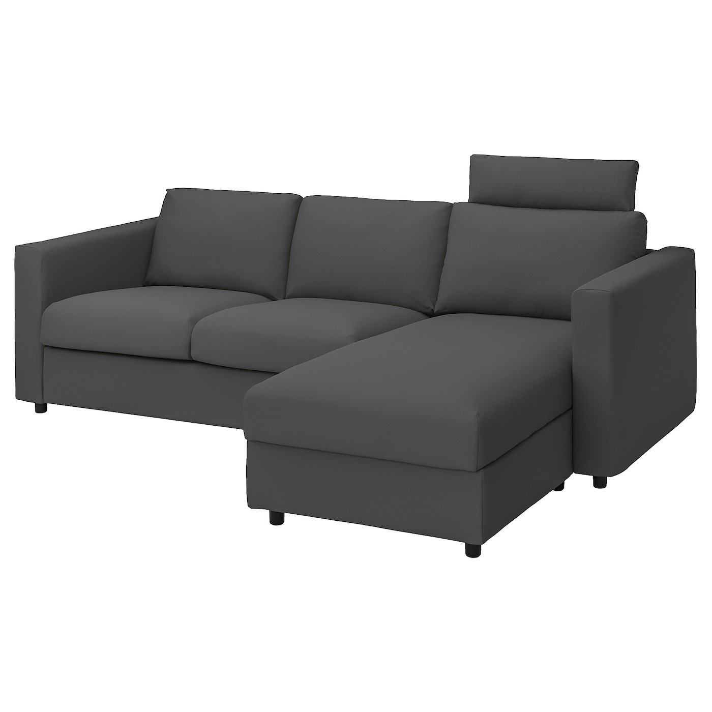 VIMLE Cover 3-seat sofa w chaise longue