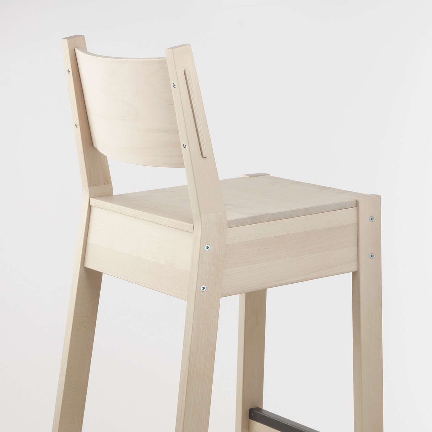 NORRÅKER Bar stool with backrest