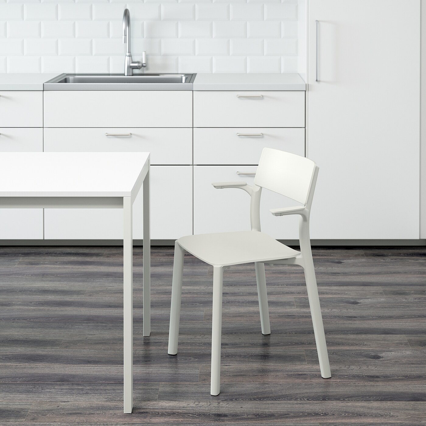 JANINGE Chair with armrests