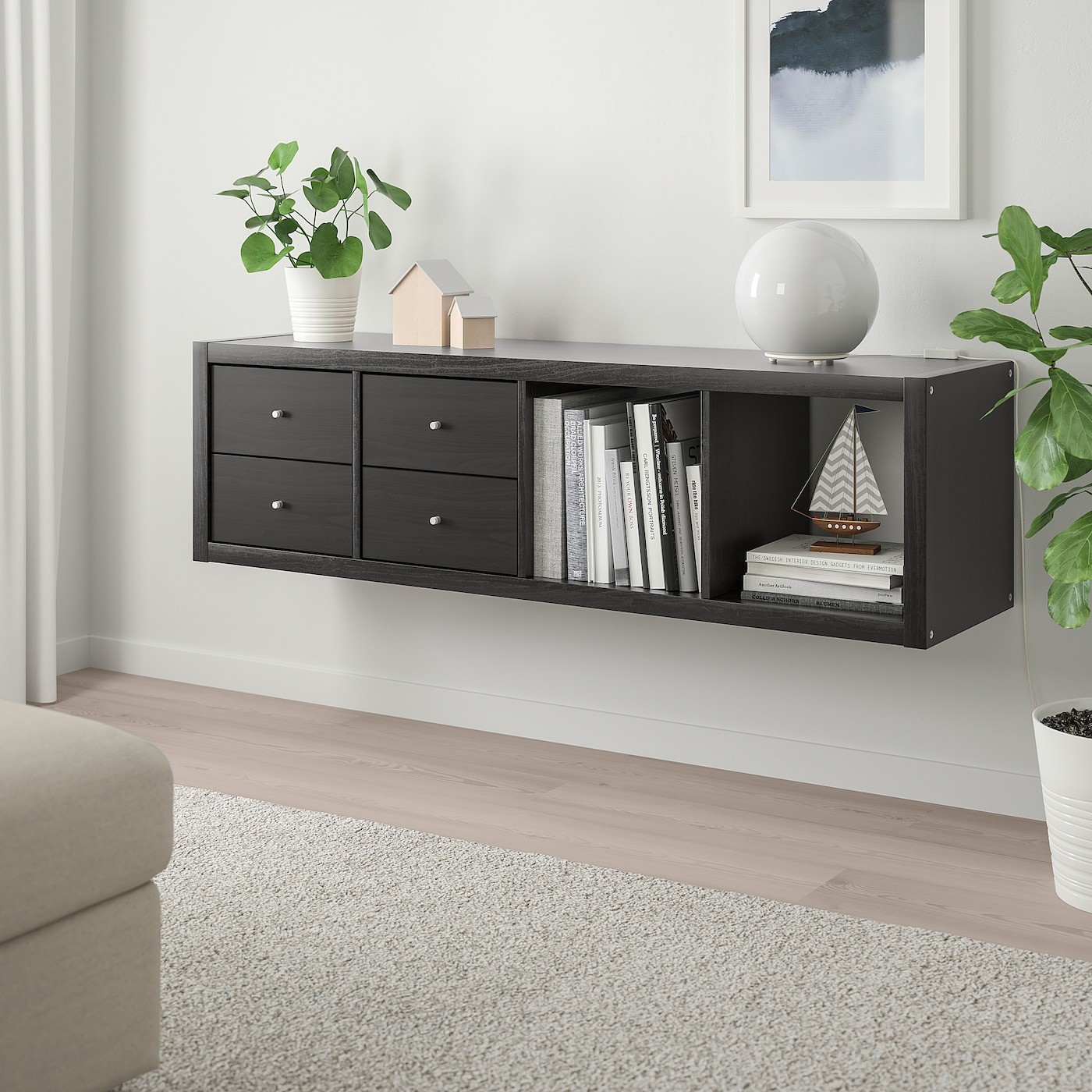 KALLAX Shelving unit with 2 inserts