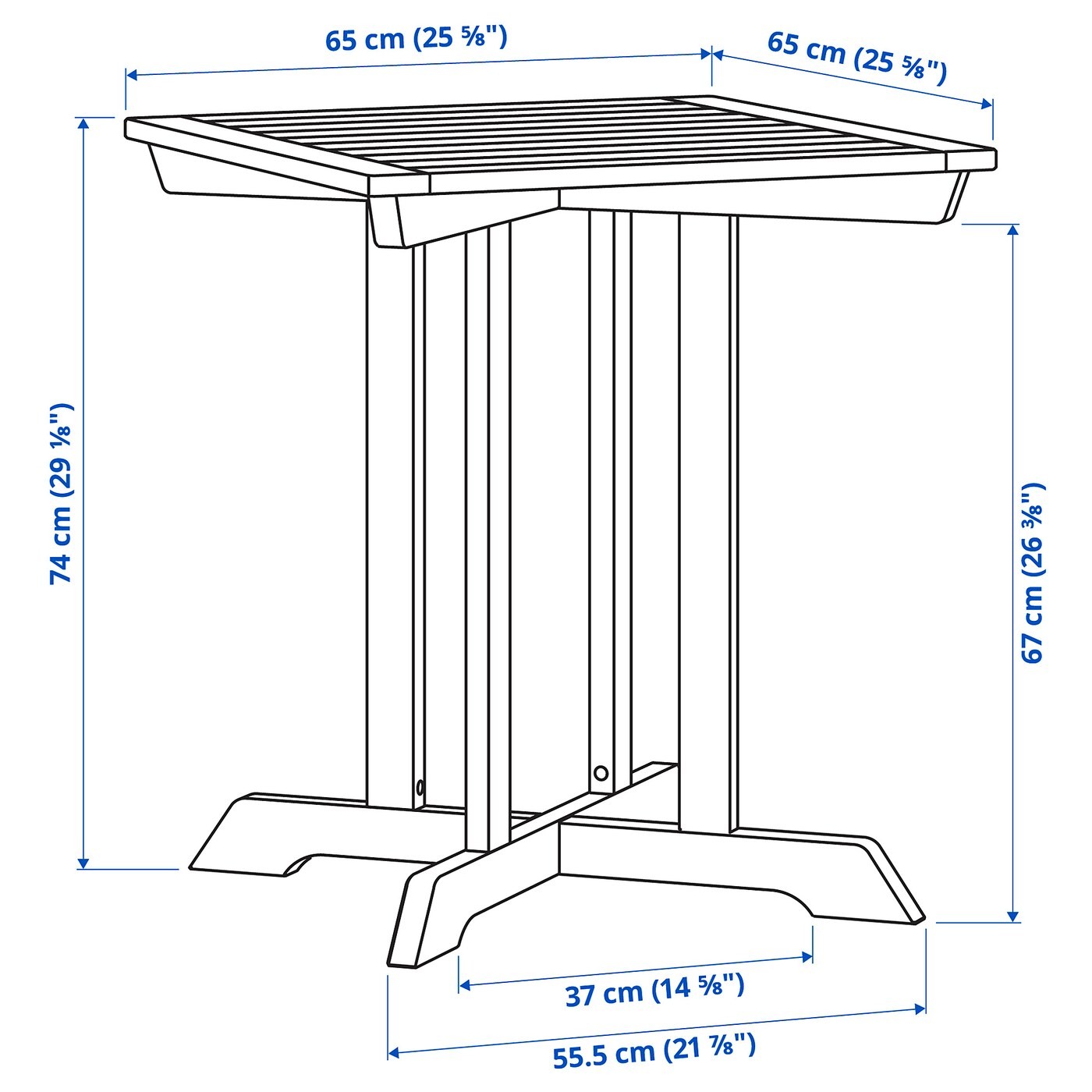 BONDHOLMEN Table, outdoor