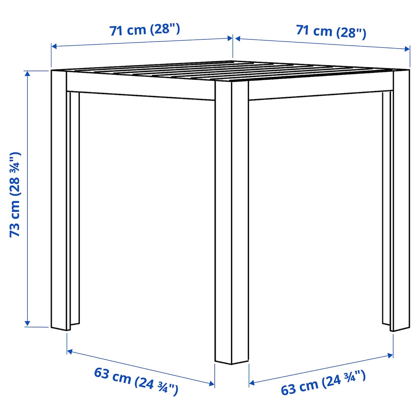 SJÄLLAND Table, outdoor